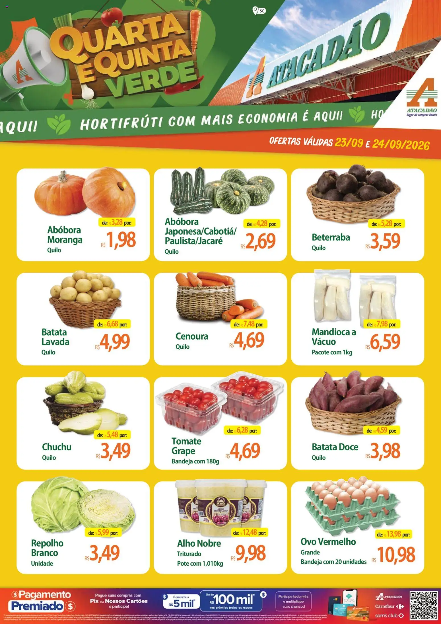 Pré-Visualização do folheto "Atacadão ofertas - SC" da loja Atacadão válido a partir de 23/09/2026