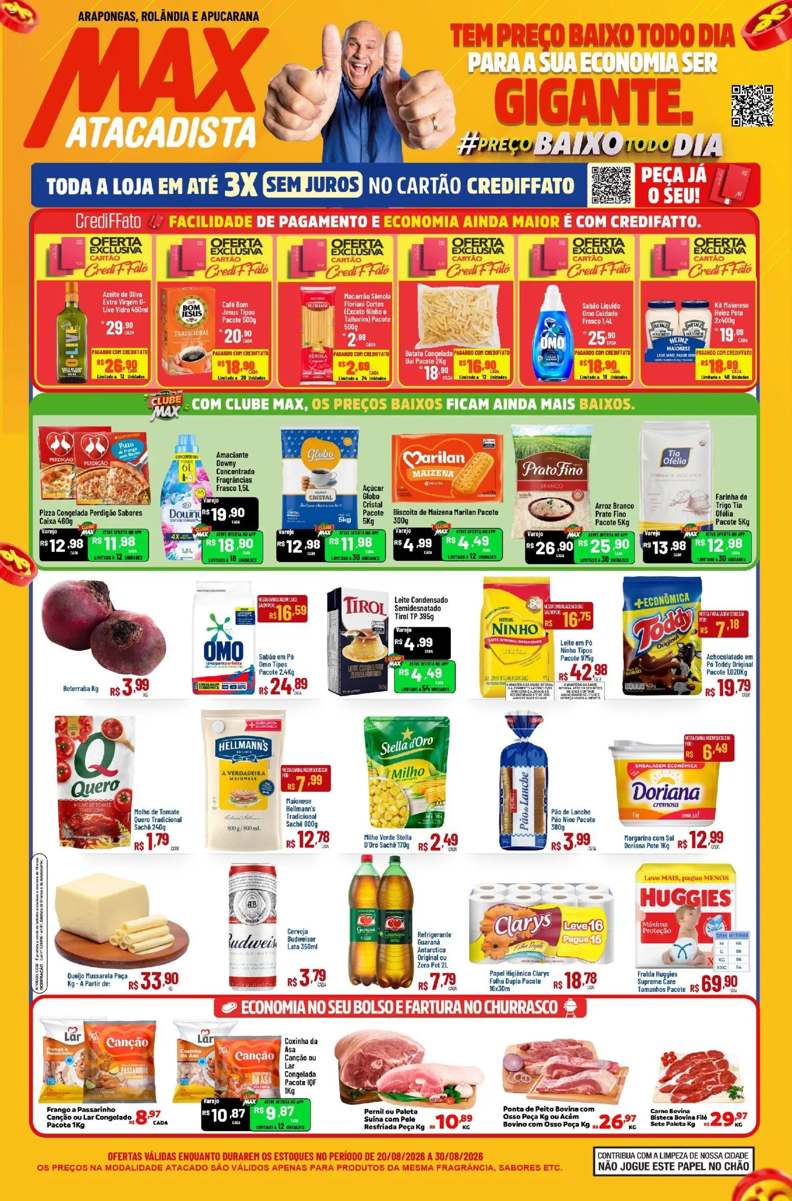Pré-Visualização do folheto "Max Atacadista - Ofertas da semana" da loja Max Atacadista válido a partir de 20/08/2026