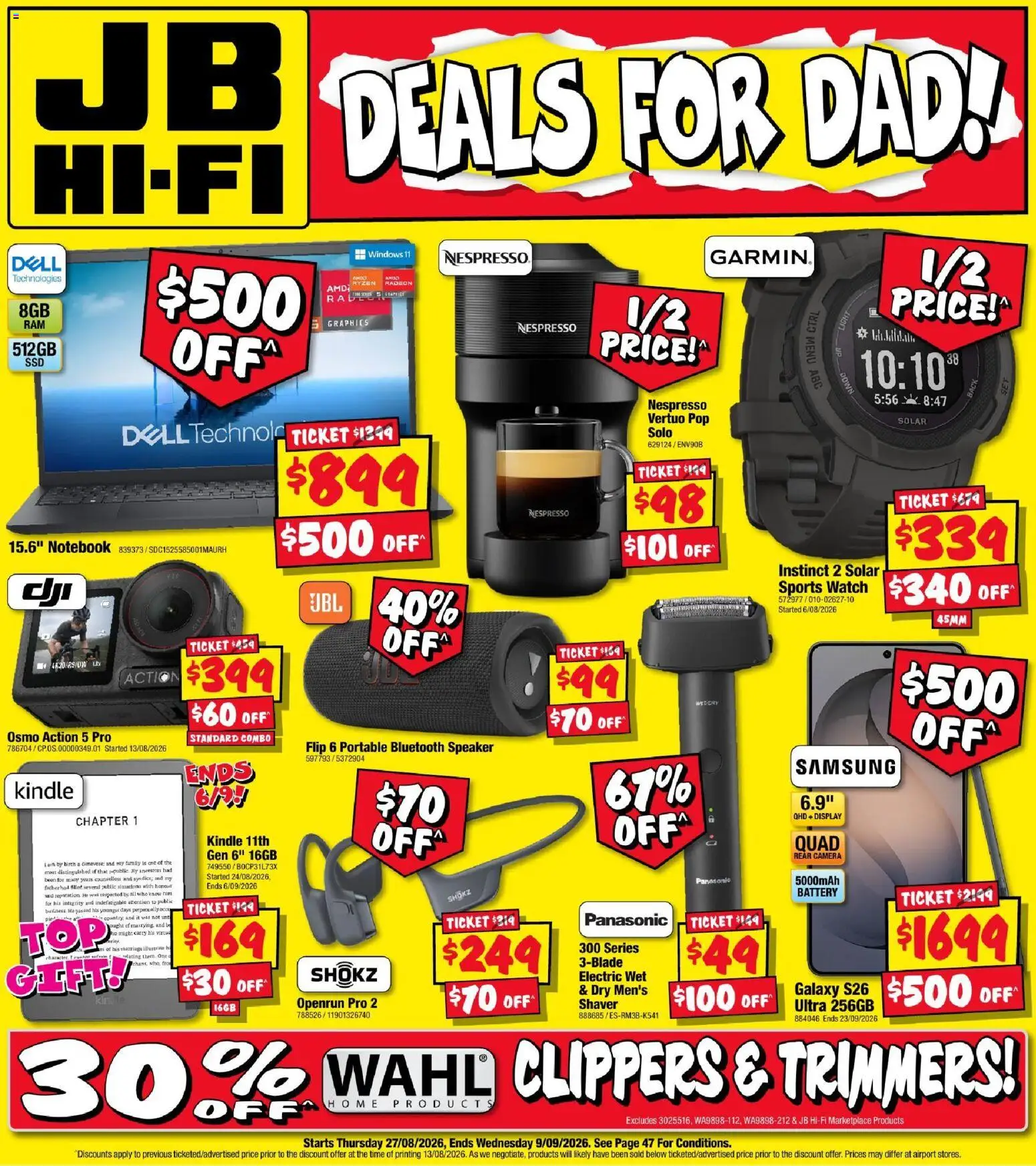Preview of catalogue JB Hi-Fi catalogue Deals for Dad from shop JB Hi-Fi valid 27/08/2026