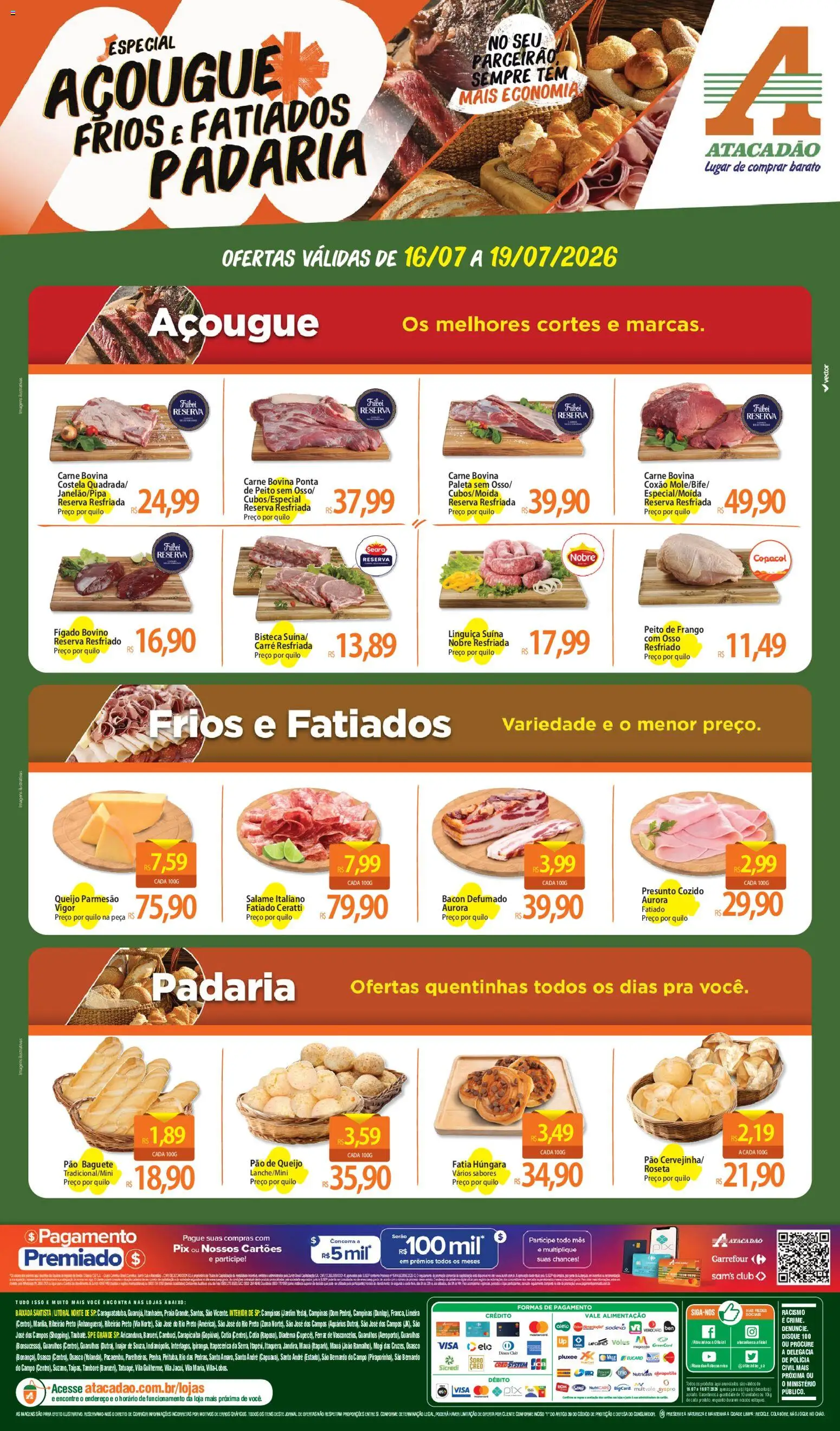 Pré-Visualização do folheto "Atacadão ofertas - SP" da loja Atacadão válido a partir de 16/07/2026