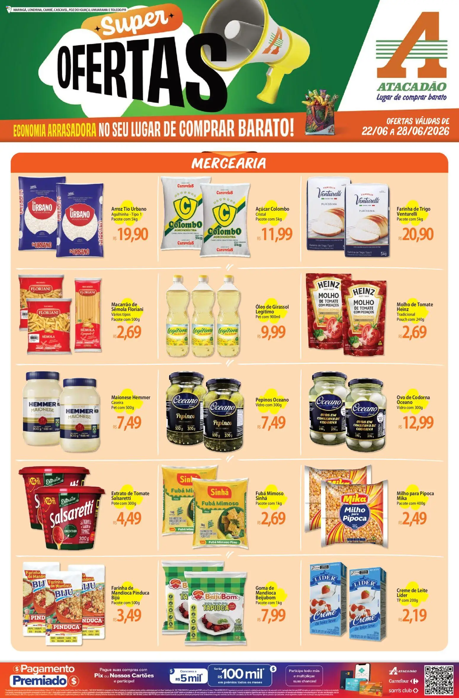 Pré-Visualização do folheto "Atacadão ofertas - PR" da loja Atacadão válido a partir de 22/06/2026