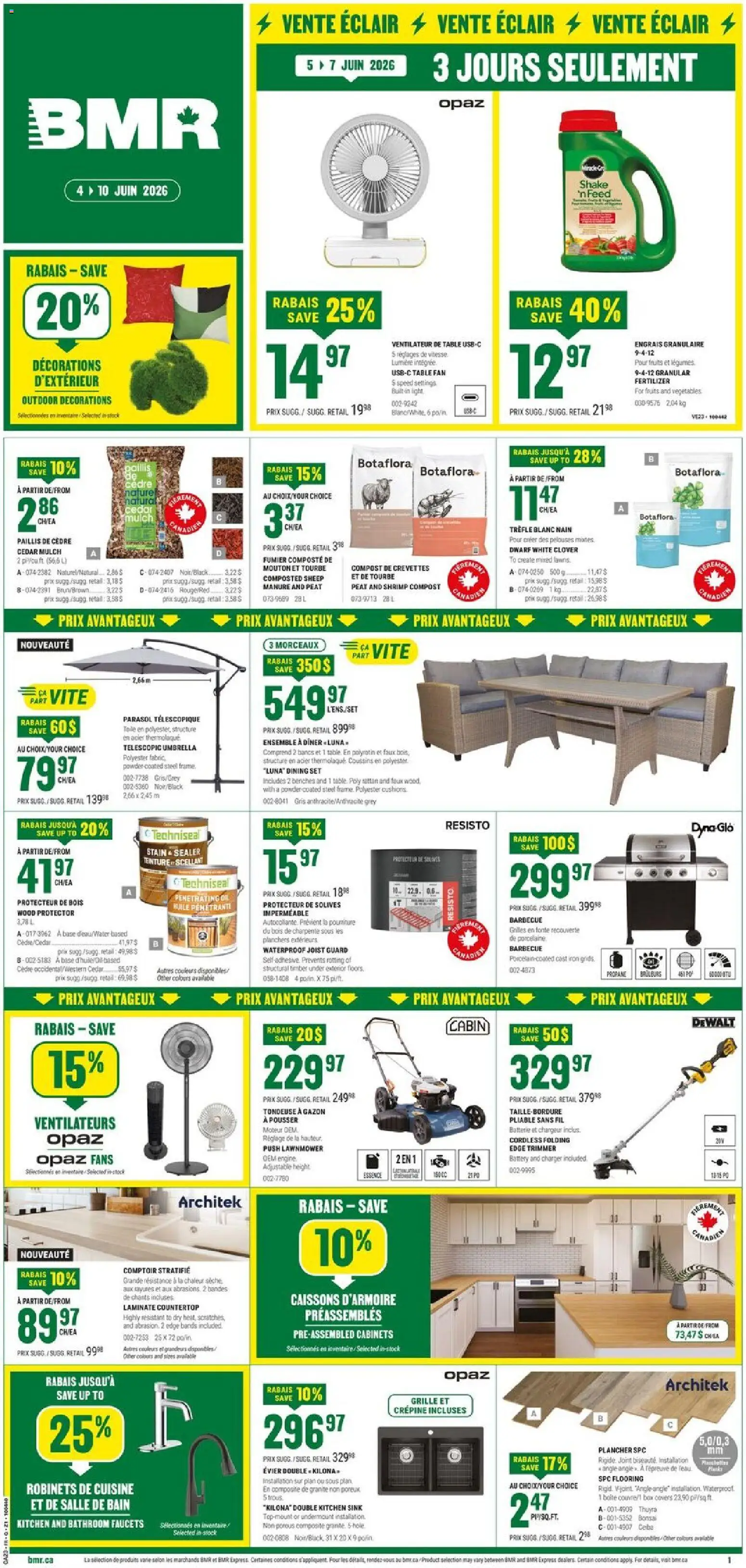 Preview of leaflet BMR weekly flyer / circulaire from shop BMR is valid from Jun 04, 2026