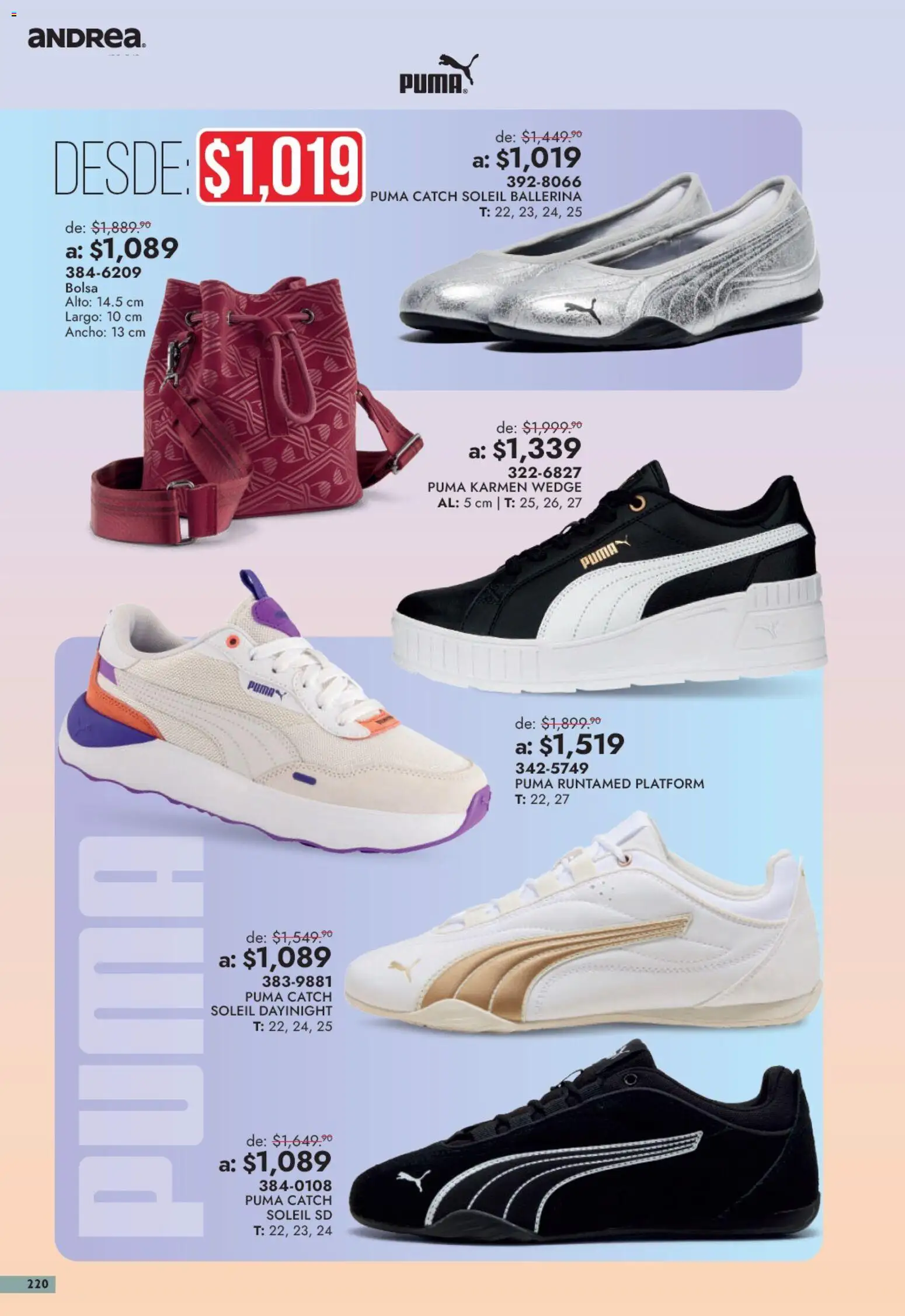 Vista previa las ofertas de la tienda Andrea - Andrea catálogo Outlet desde el 13/09/2026 - Bolsa