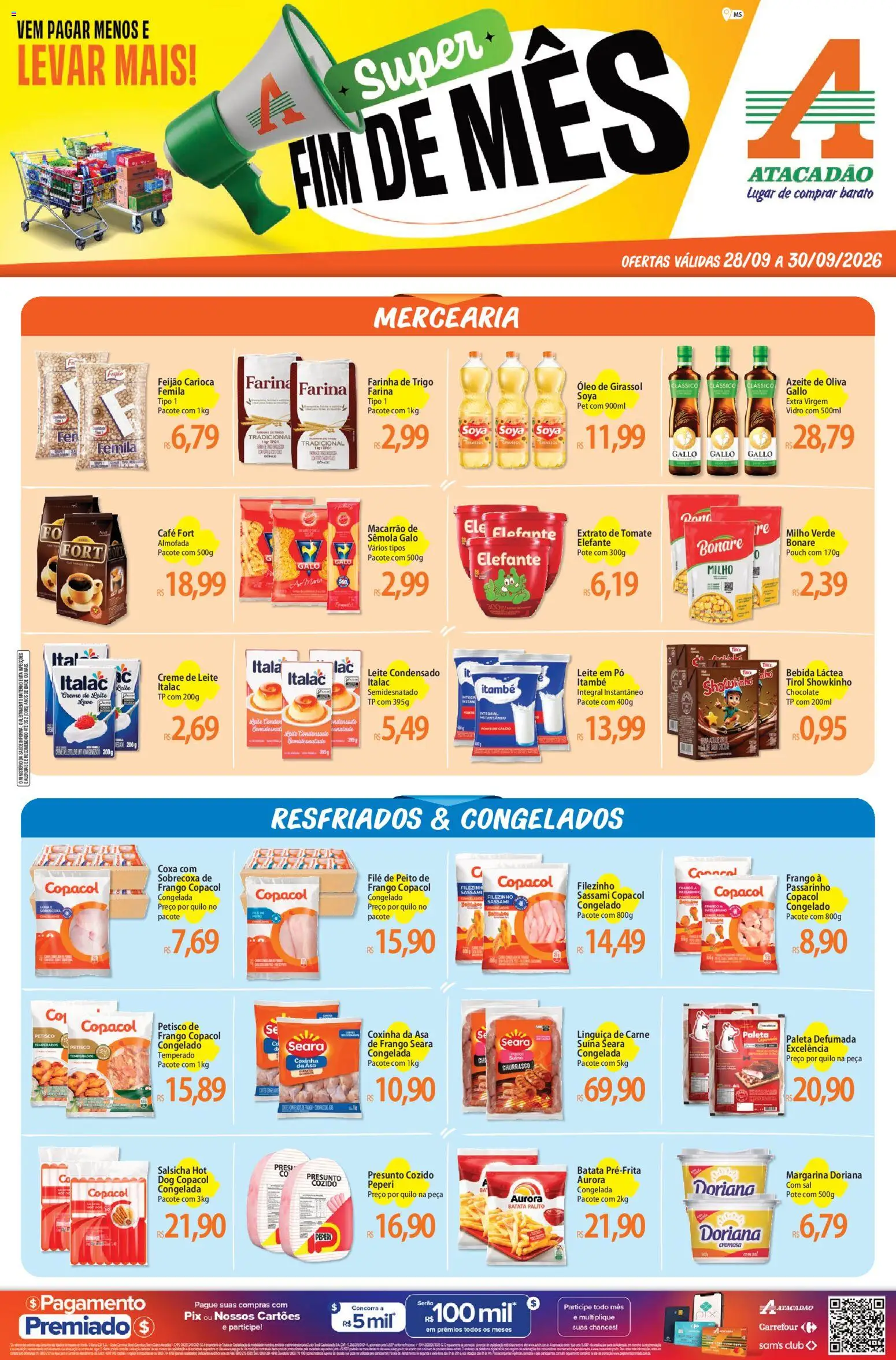 Pré-Visualização do folheto "Atacadão ofertas - MS" da loja Atacadão válido a partir de 28/09/2026