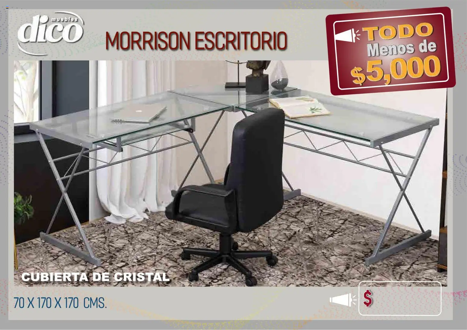 Vista previa las ofertas de la tienda Muebles Dico - Muebles Dico catálogo Todo menos de 5000 Pacifico desde el 09/04/2026 