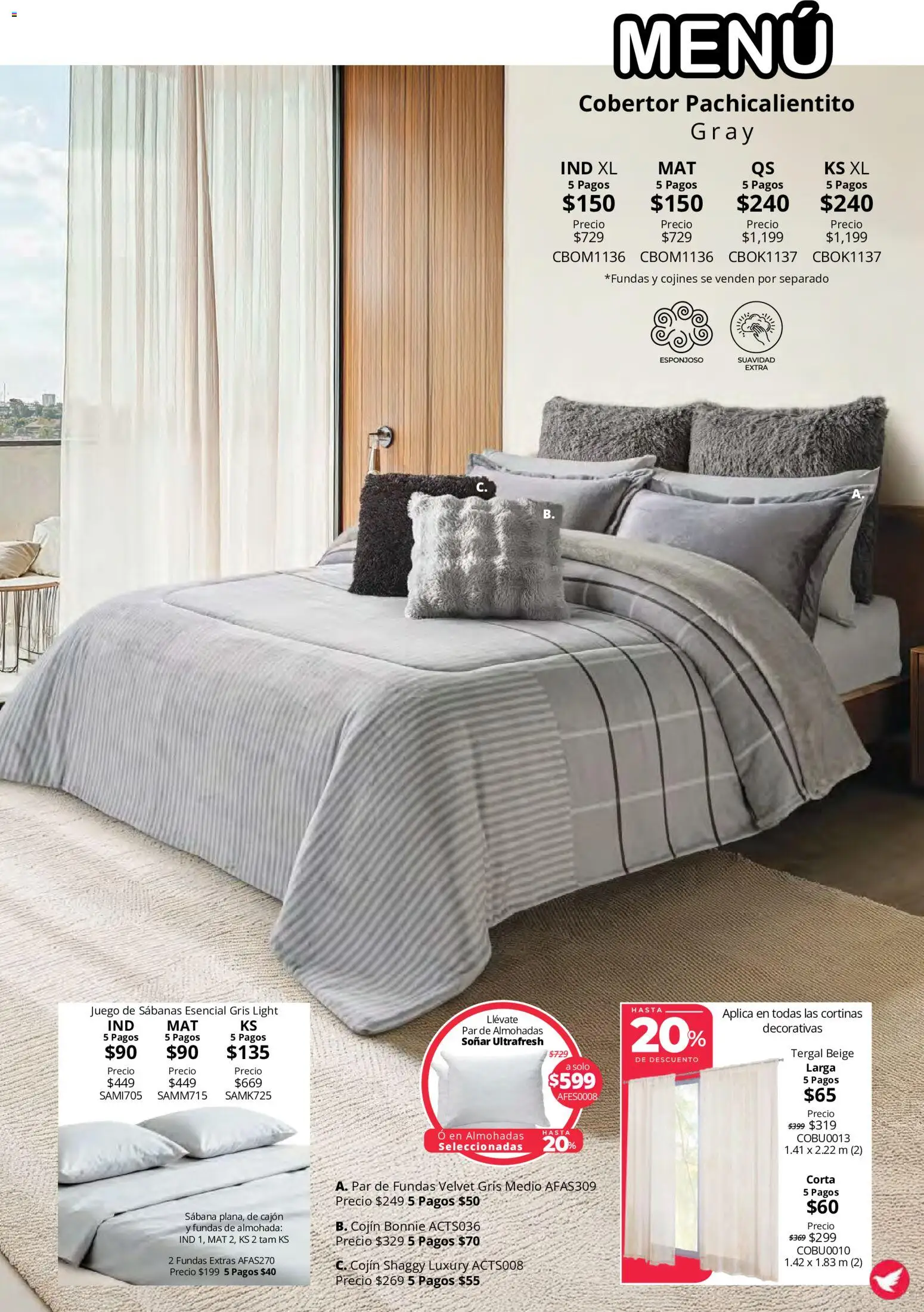 Vista previa las ofertas de la tienda Colchas Concord - Colchas Concord catálogo Colección Cobertor Calor de Hogar desde el 15/10/2026 
