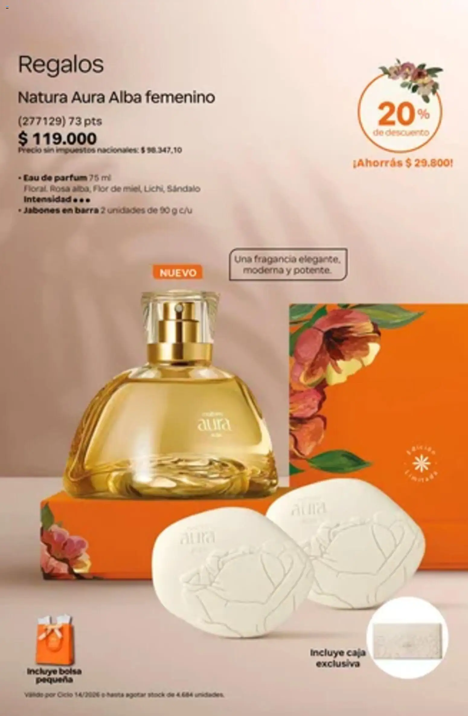 Vista previa del folleto de la tienda Natura válido desde el 01/10/2026 - Bolsa, Caja, Fragancia