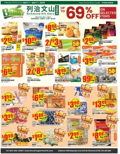 Un aperçu du dépliant Btrust Supermarket weekly flyer - Montreal du magasin Btrust Supermarket est valide à partir 1 mai 2026