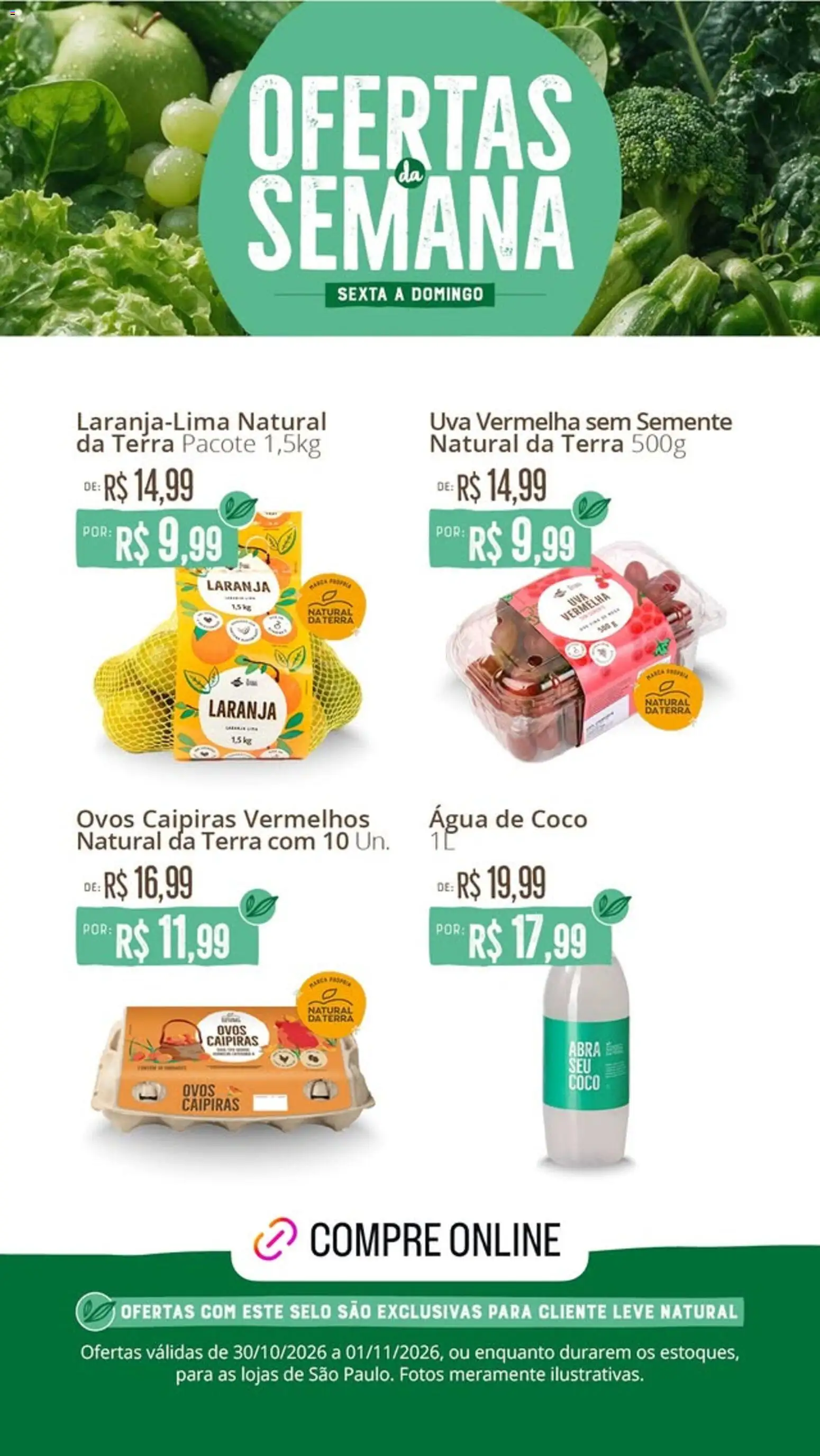 Ofertas Natural da Terra até 01/11/2026. - Página 1