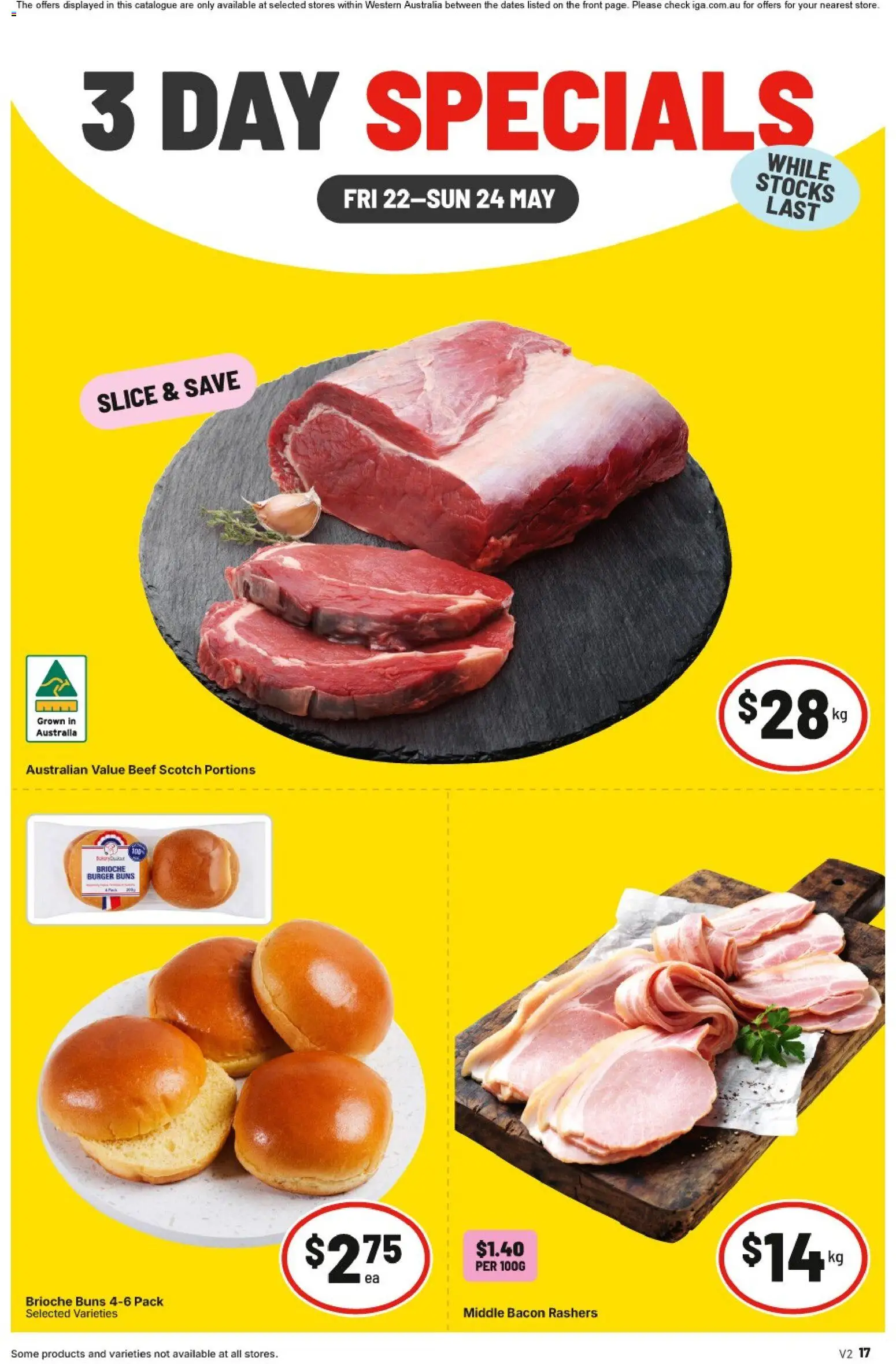 Preview of catalogue IGA 3 Day Specials - NT/WA from shop IGA valid 22/05/2026