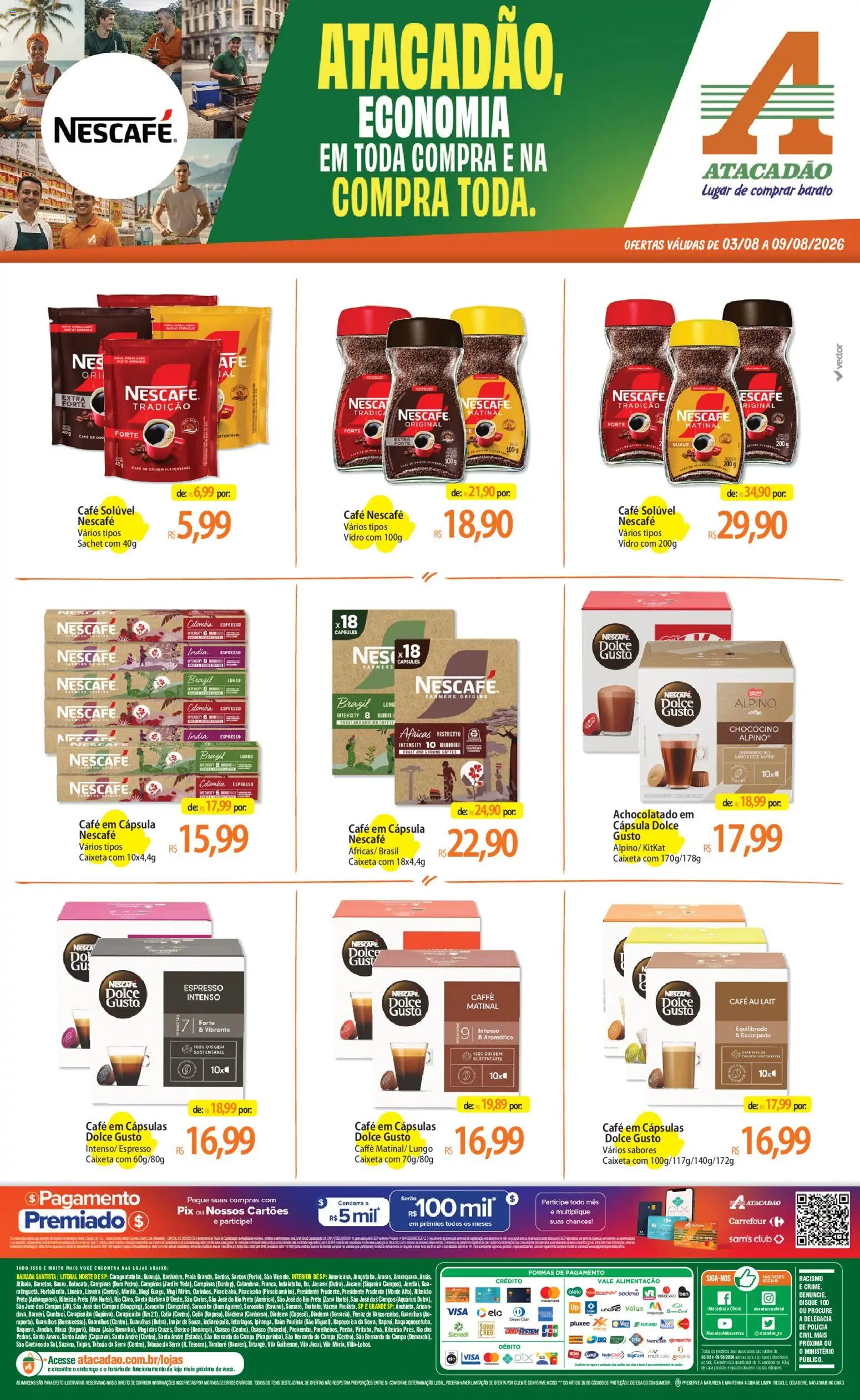 Pré-Visualização do folheto "Atacadão ofertas - SP" da loja Atacadão válido a partir de 03/08/2026