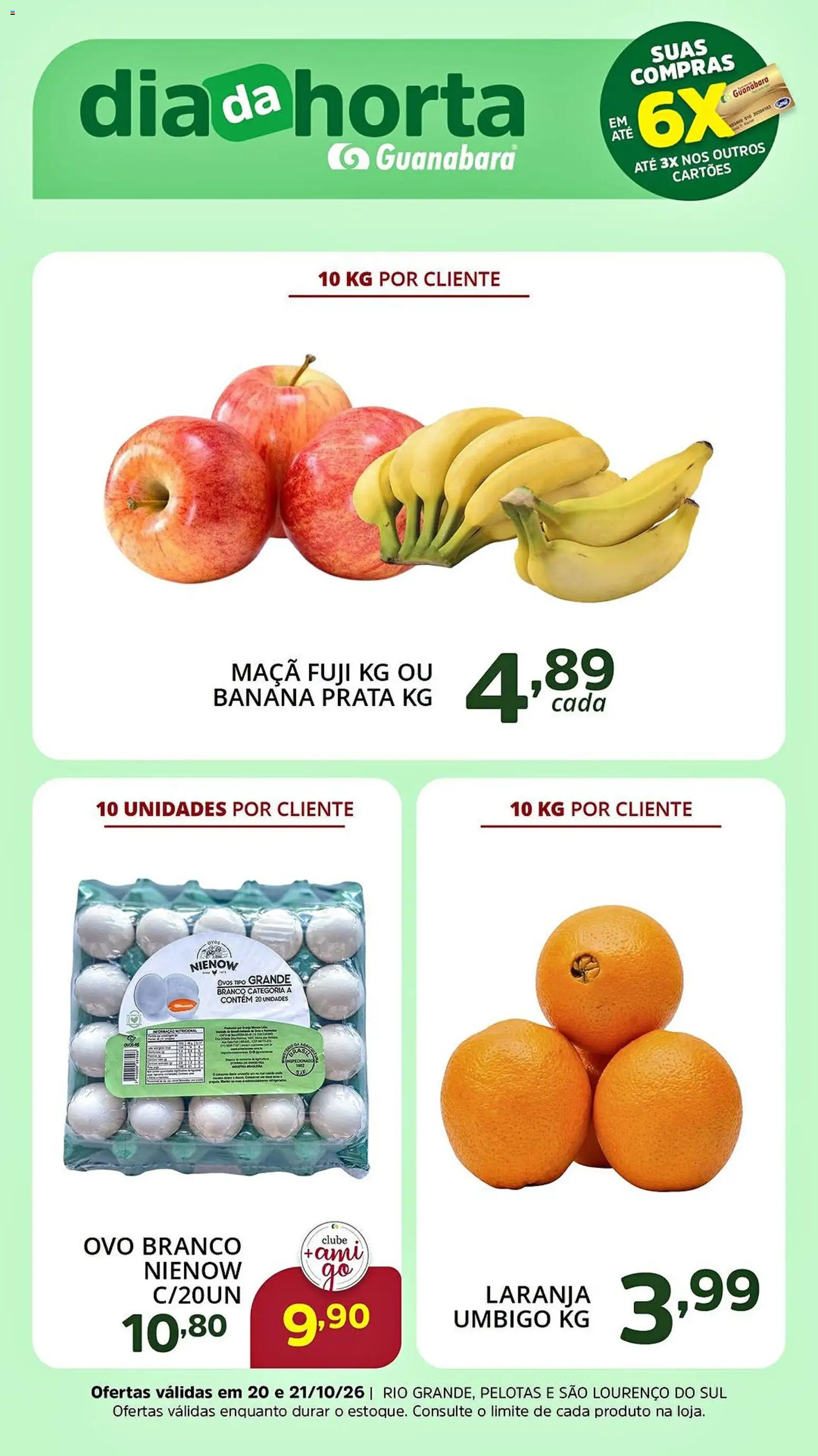 Pré-Visualização do folheto "Supermercado Guanabara - Ofertas da semana" da loja Supermercado Guanabara válido a partir de 20/10/2026