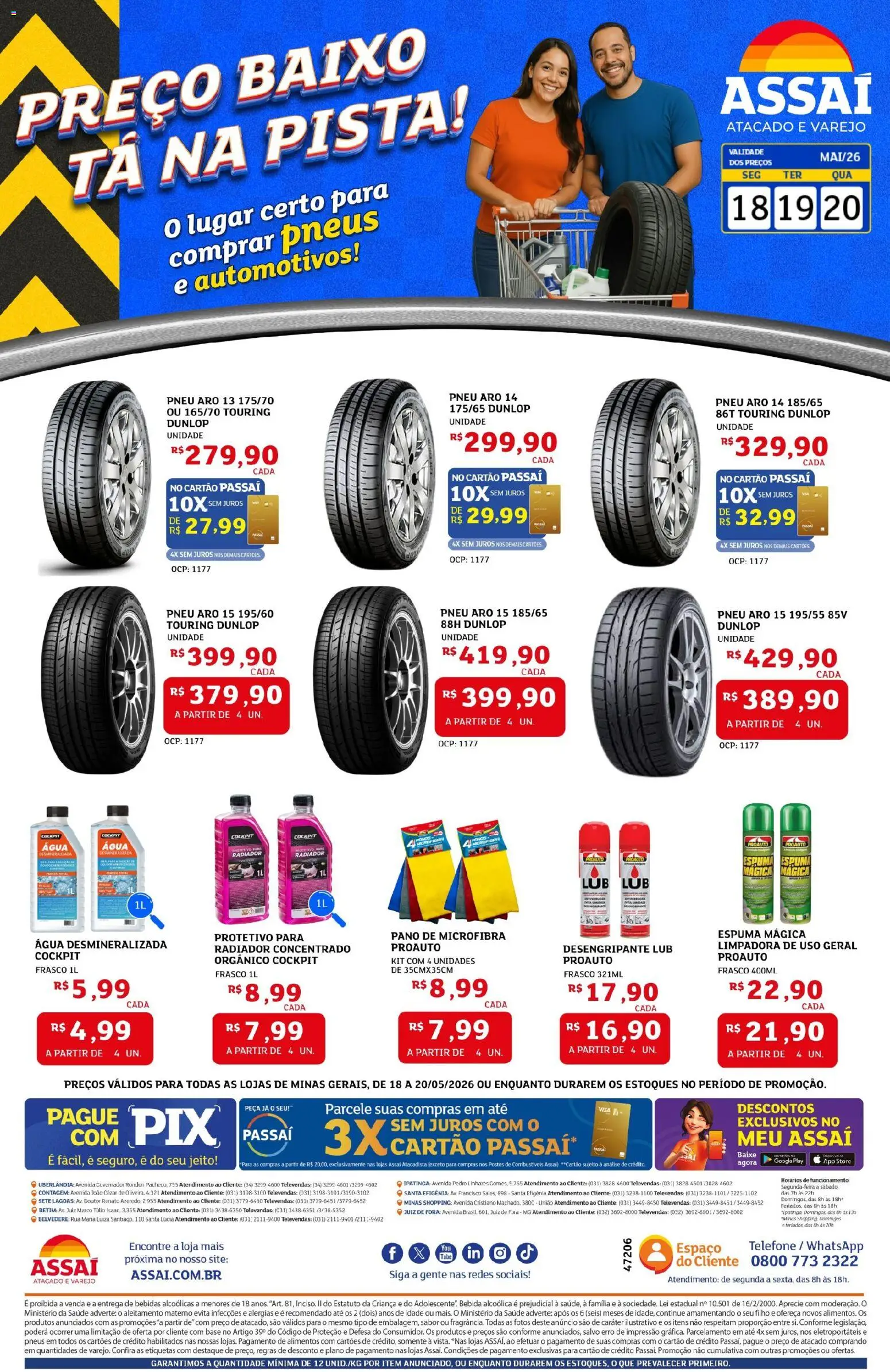 Pré-Visualização do folheto "Assaí Atacadista ofertas - MG" da loja Assaí Atacadista válido a partir de 18/05/2026