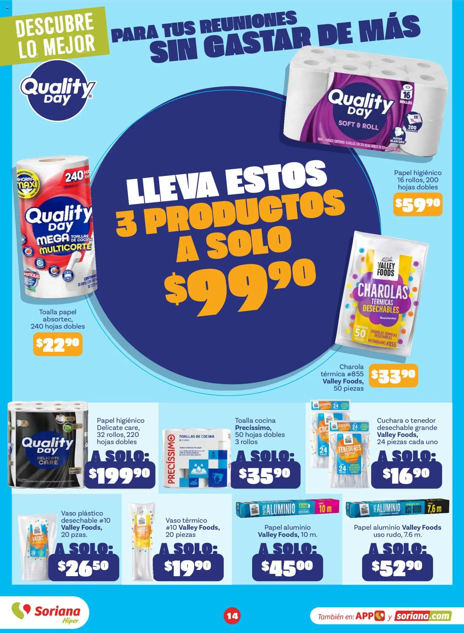 Vista previa las ofertas de la tienda Soriana - Soriana Descubre lo mejor al mejor precio Híper Nacional desde el 31/08/2026 