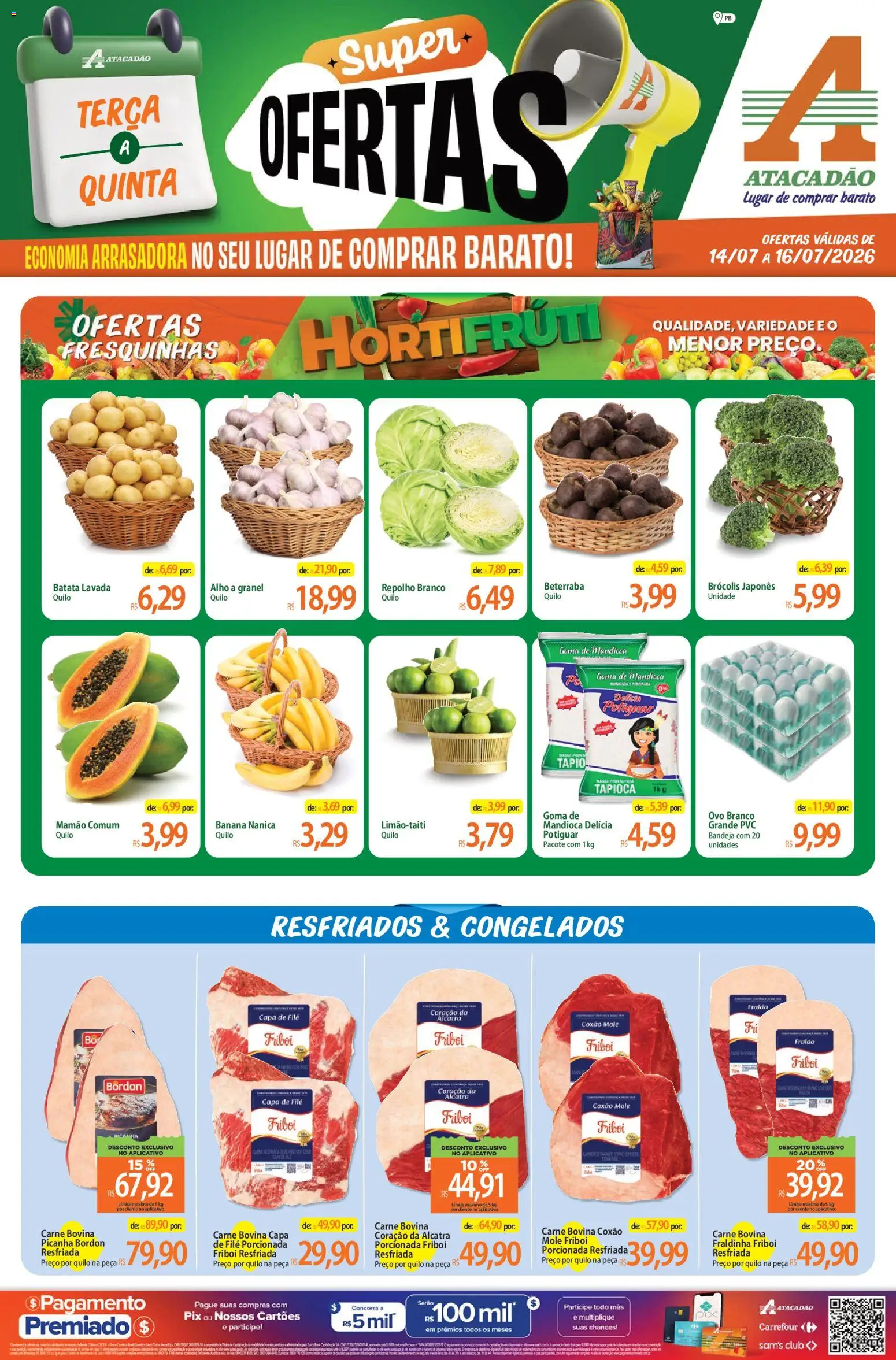 Pré-Visualização do folheto "Atacadão ofertas - PB" da loja Atacadão válido a partir de 14/07/2026