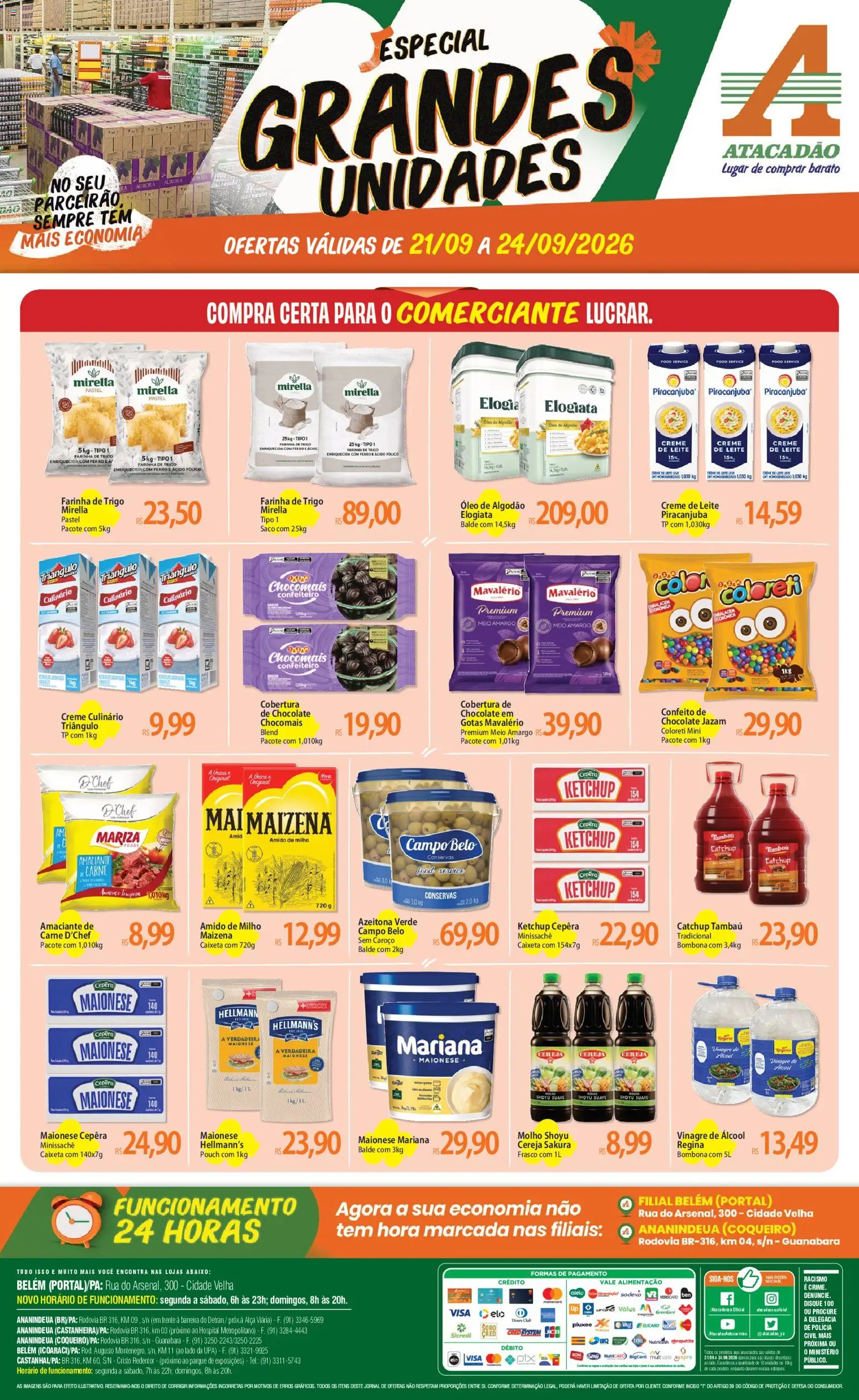 Pré-Visualização do folheto "Atacadão ofertas - PA" da loja Atacadão válido a partir de 21/09/2026