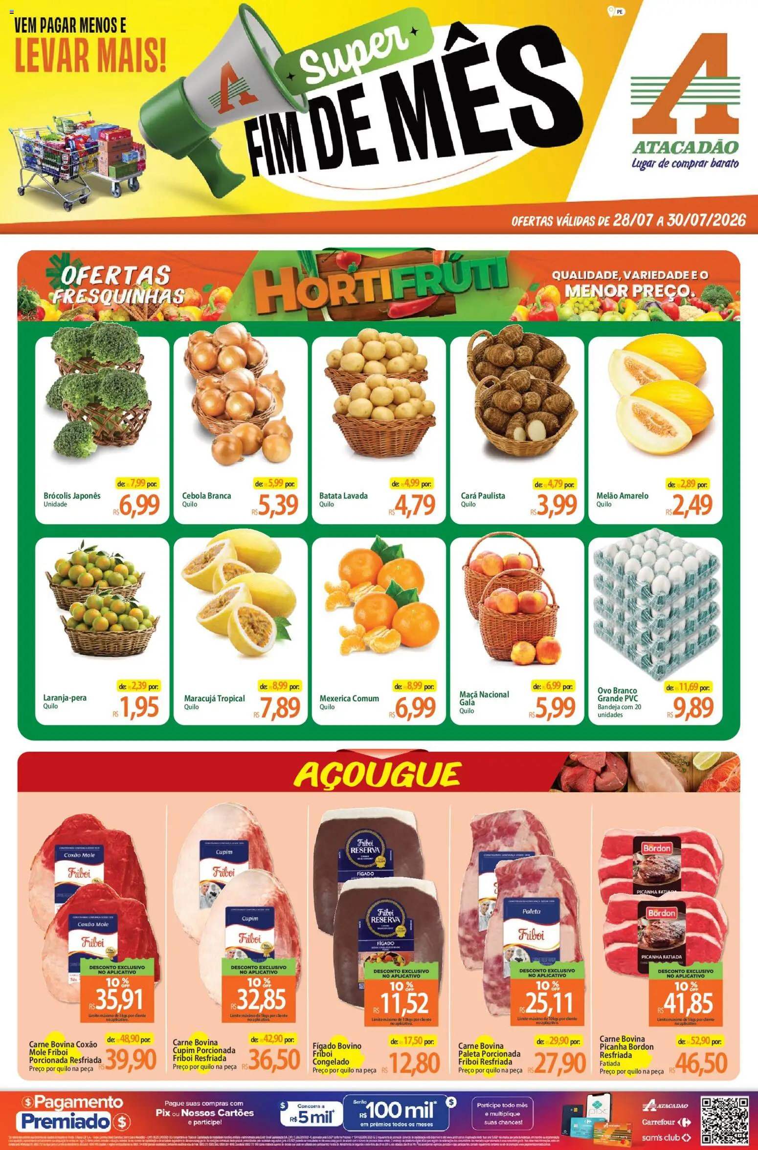 Pré-Visualização do folheto "Atacadão ofertas - PE" da loja Atacadão válido a partir de 28/07/2026