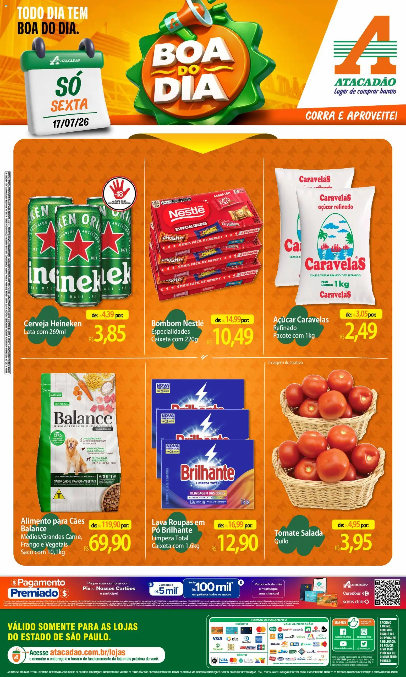 Pré-Visualização do folheto "Atacadão ofertas - SP" da loja Atacadão válido a partir de 17/07/2026