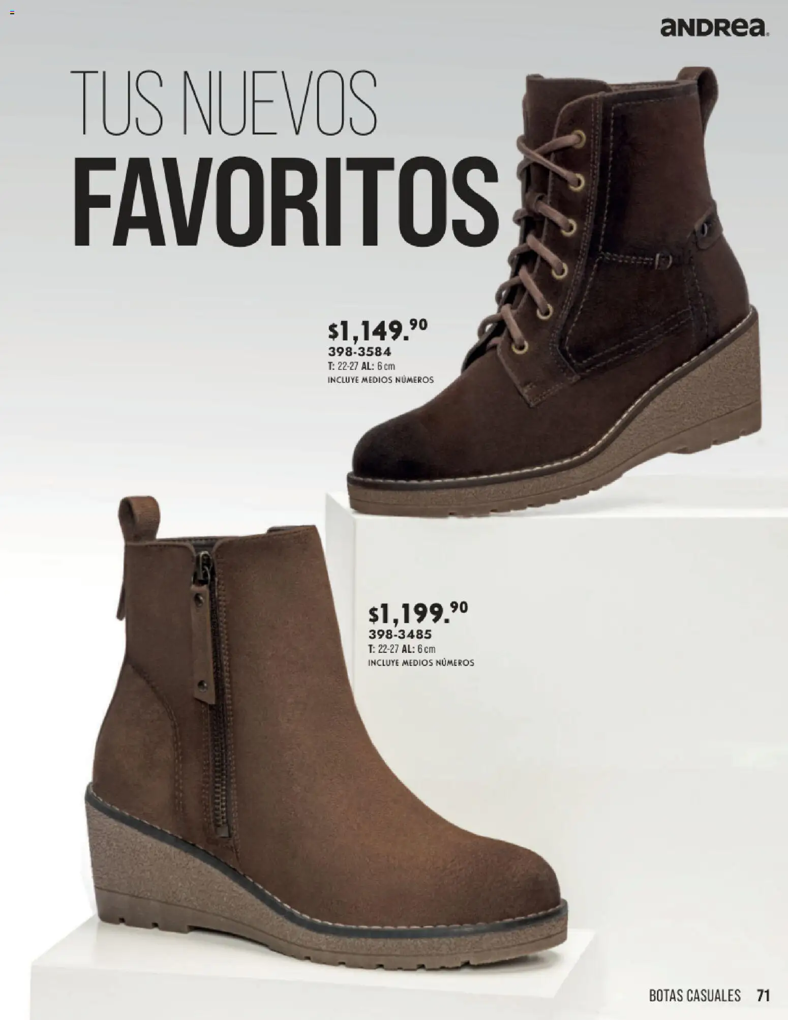 Vista previa las ofertas de la tienda Andrea - Andrea catálogo Otoño Invierno desde el 23/08/2026 