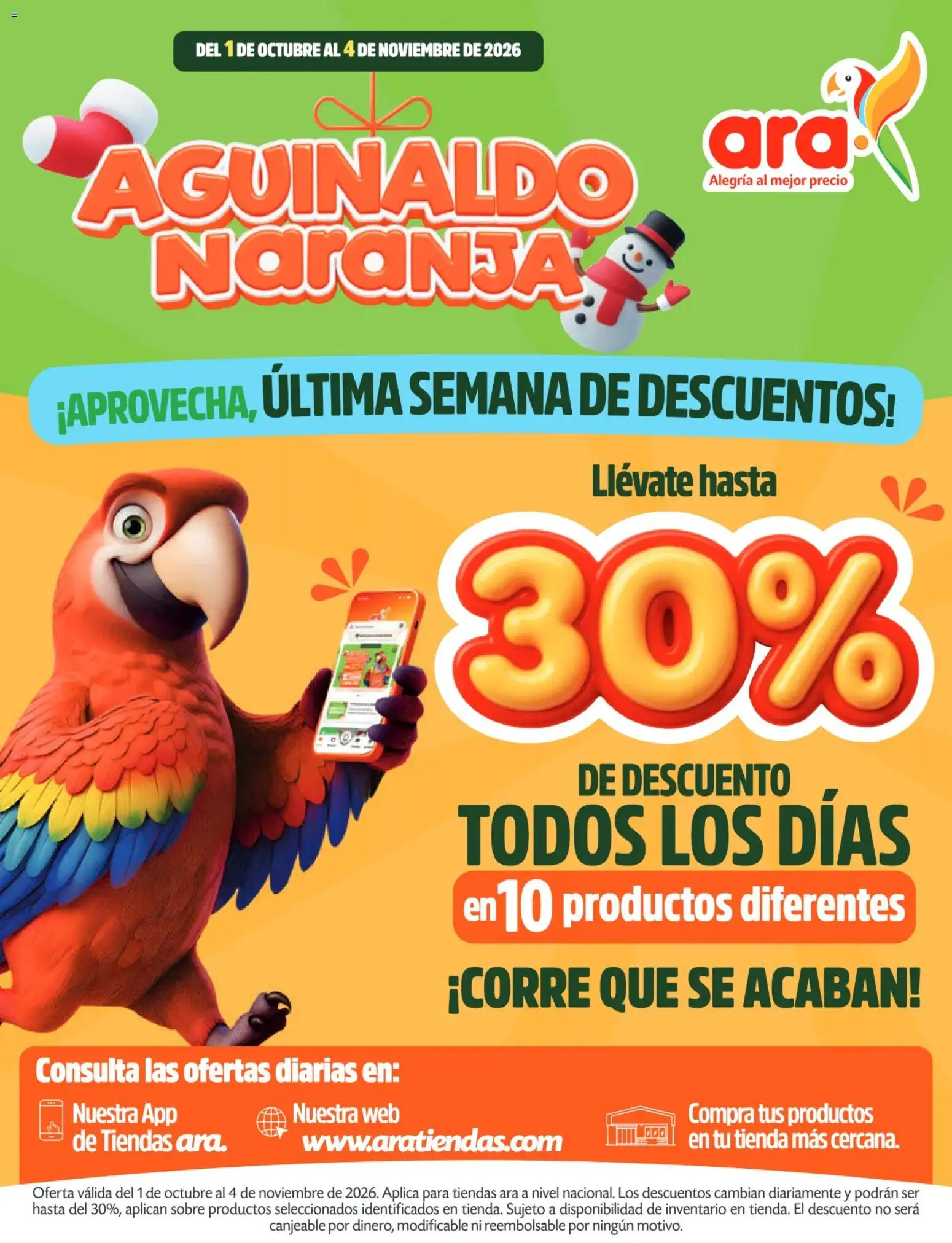  Vista previa del prospecto Ara catálogo Aguinaldo naranja del almacen Ara válida del 01/10/2026 al 04/11/2026