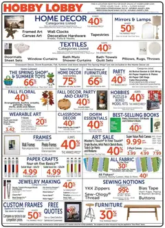 Ad Preview of Hobby Lobby Hobby Lobby Weekly Ad from 07/26/2026