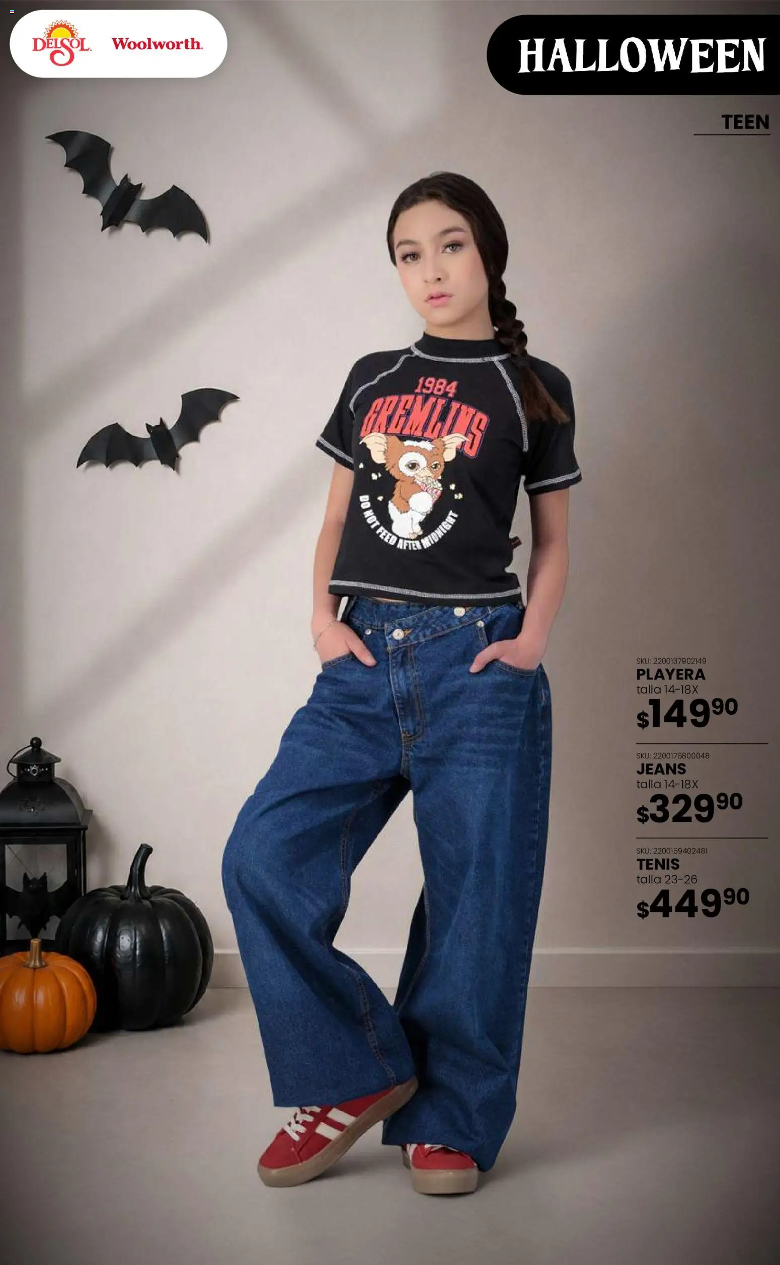 Vista previa las ofertas de la tienda Del Sol y Woolworth - Del Sol y Woolworth catálogo Halloween desde el 22/10/2026 
