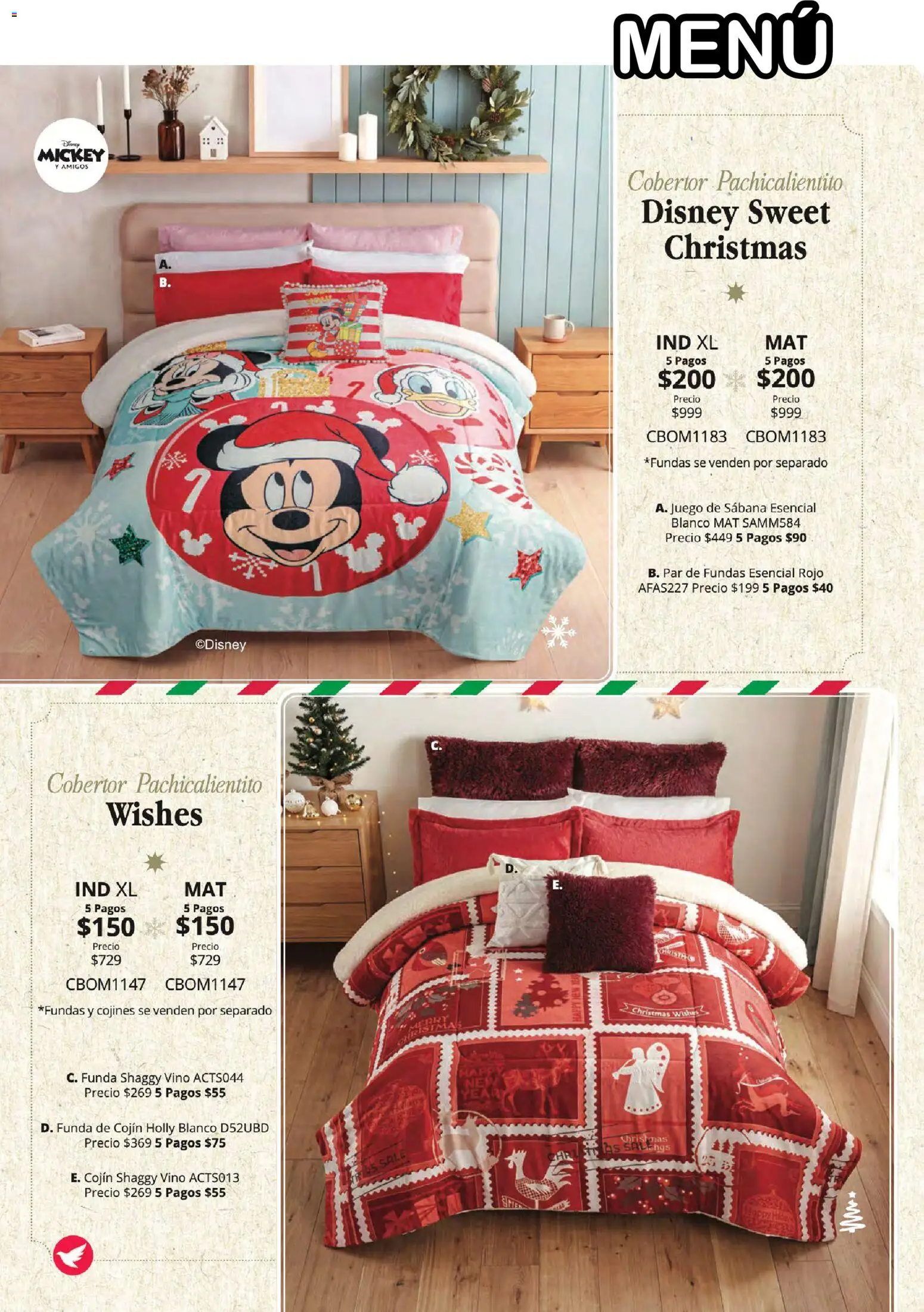 Vista previa las ofertas de la tienda Colchas Concord - Colchas Concord catálogo Colección Navideña desde el 01/08/2026 