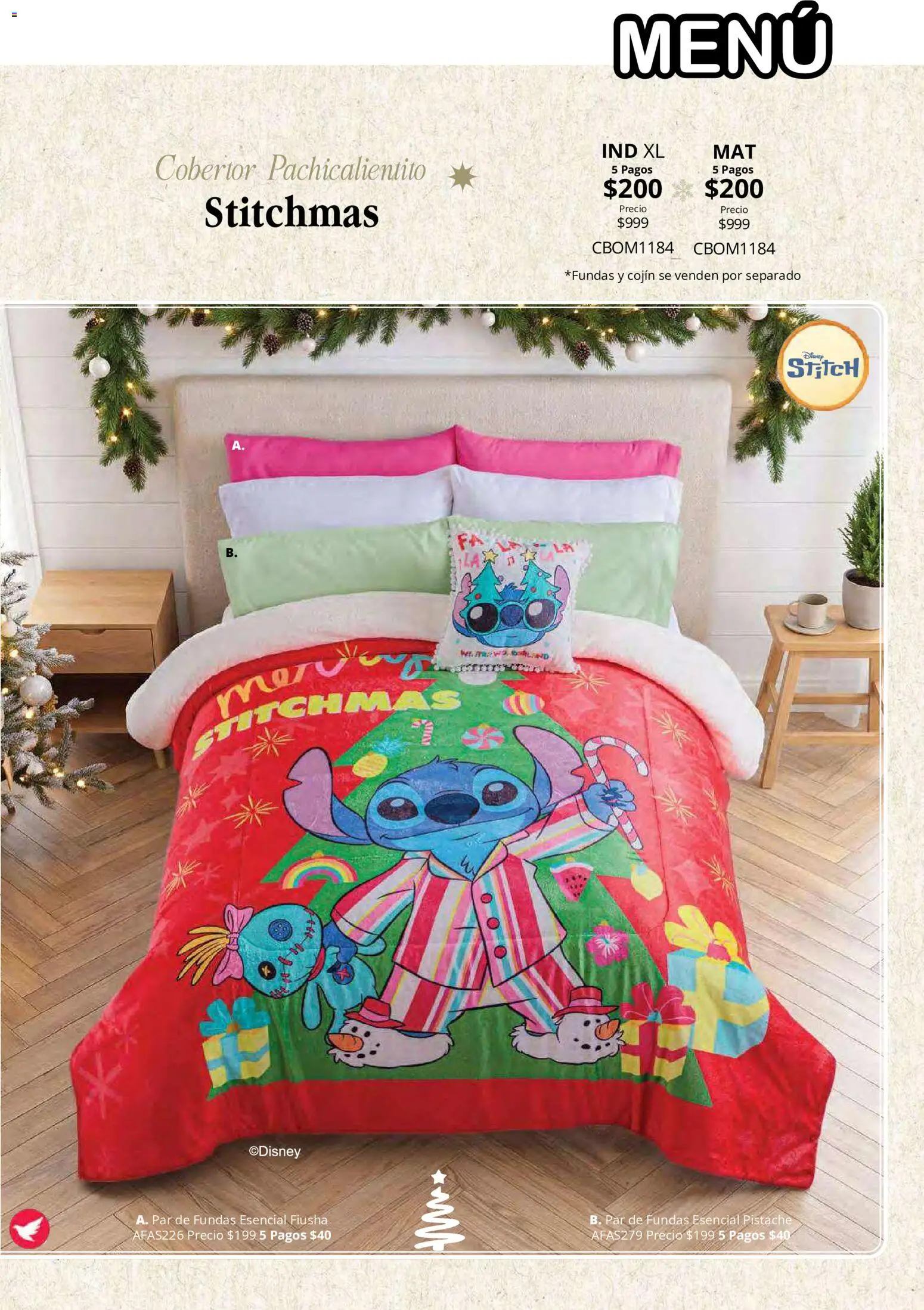 Vista previa las ofertas de la tienda Colchas Concord - Colchas Concord catálogo Colección Navideña desde el 01/08/2026 - Juego, Vino, Funda, Cobertor