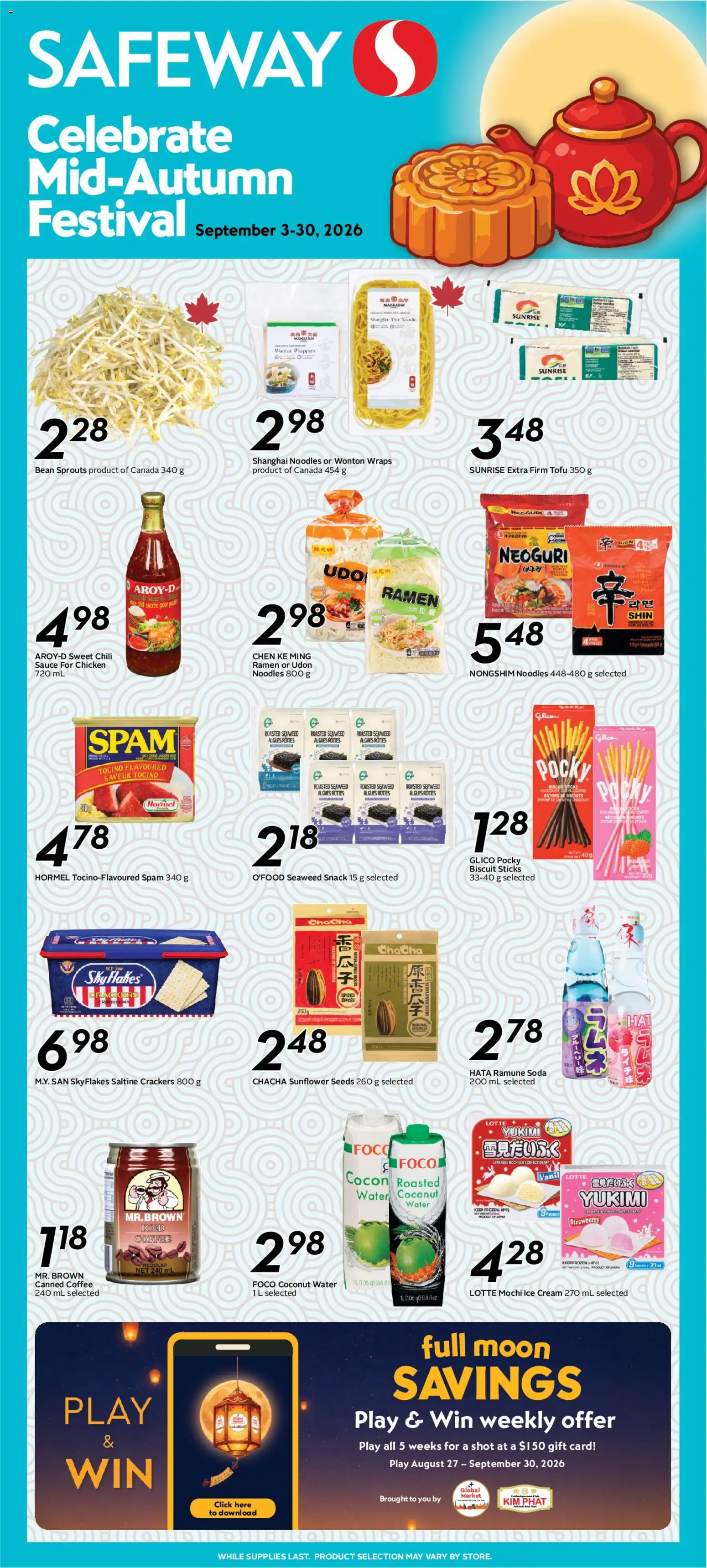 Preview of leaflet Safeway - Mid-autumn festival from shop Safeway is valid from Sep 03, 2026