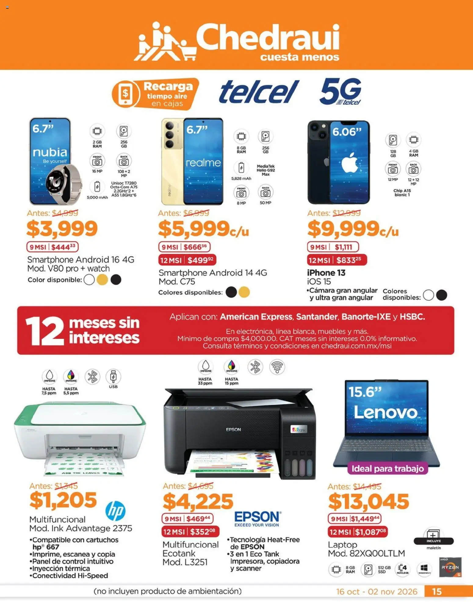 Vista previa las ofertas de la tienda Chedraui - Chedraui folleto desde el 16/10/2026 