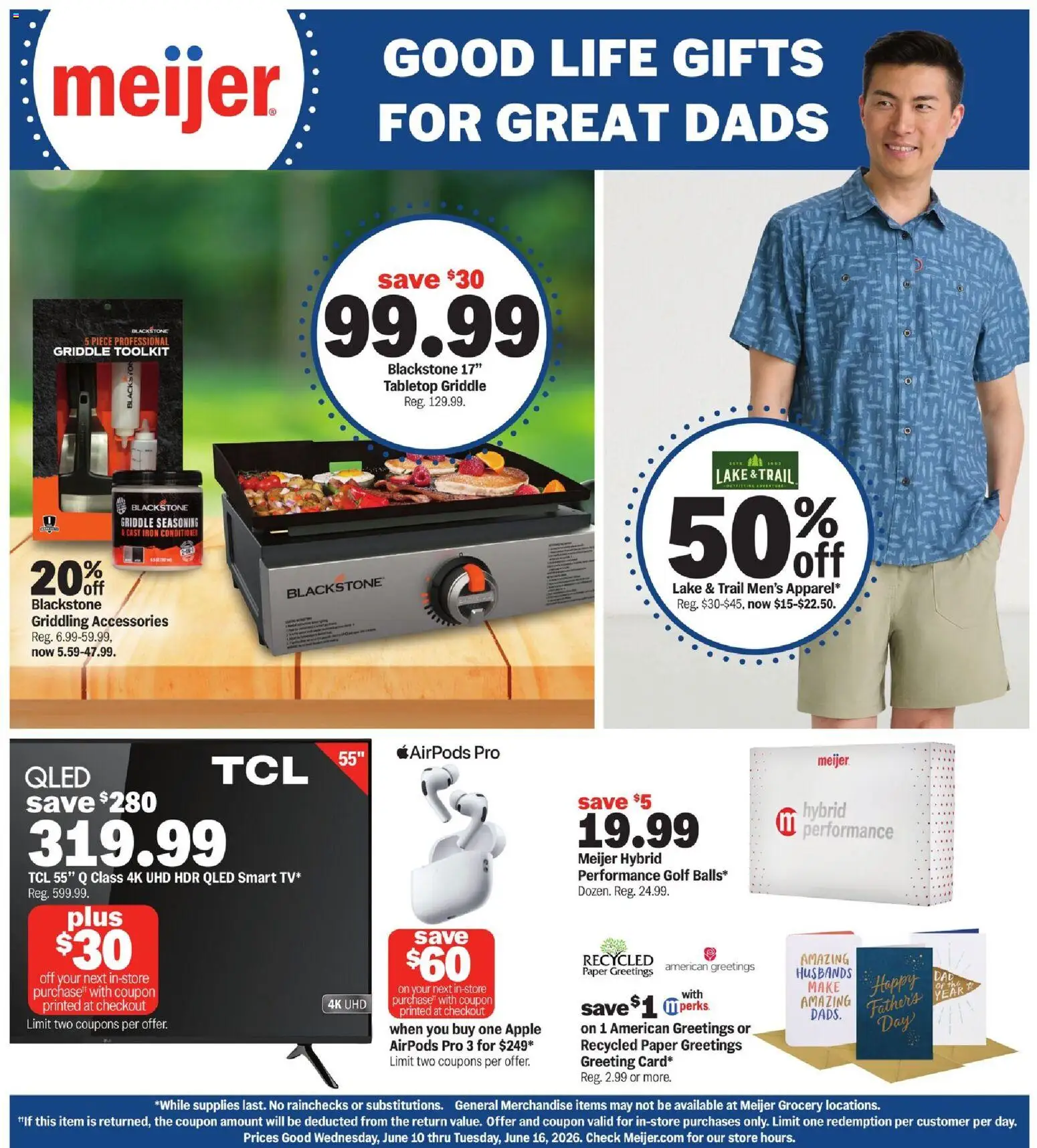 Ad Preview of Meijer Meijer Good Life Gifts for Great Dads from 06/10/2026