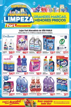 Pré-Visualização do folheto "Fort Atacadista ofertas Perfumaria e Limpeza" da loja Fort Atacadista válido a partir de 15/08/2026