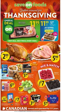 Preview of leaflet Save on foods weekly flyer / circulaire from shop Save on foods is valid from Oct 08, 2026
