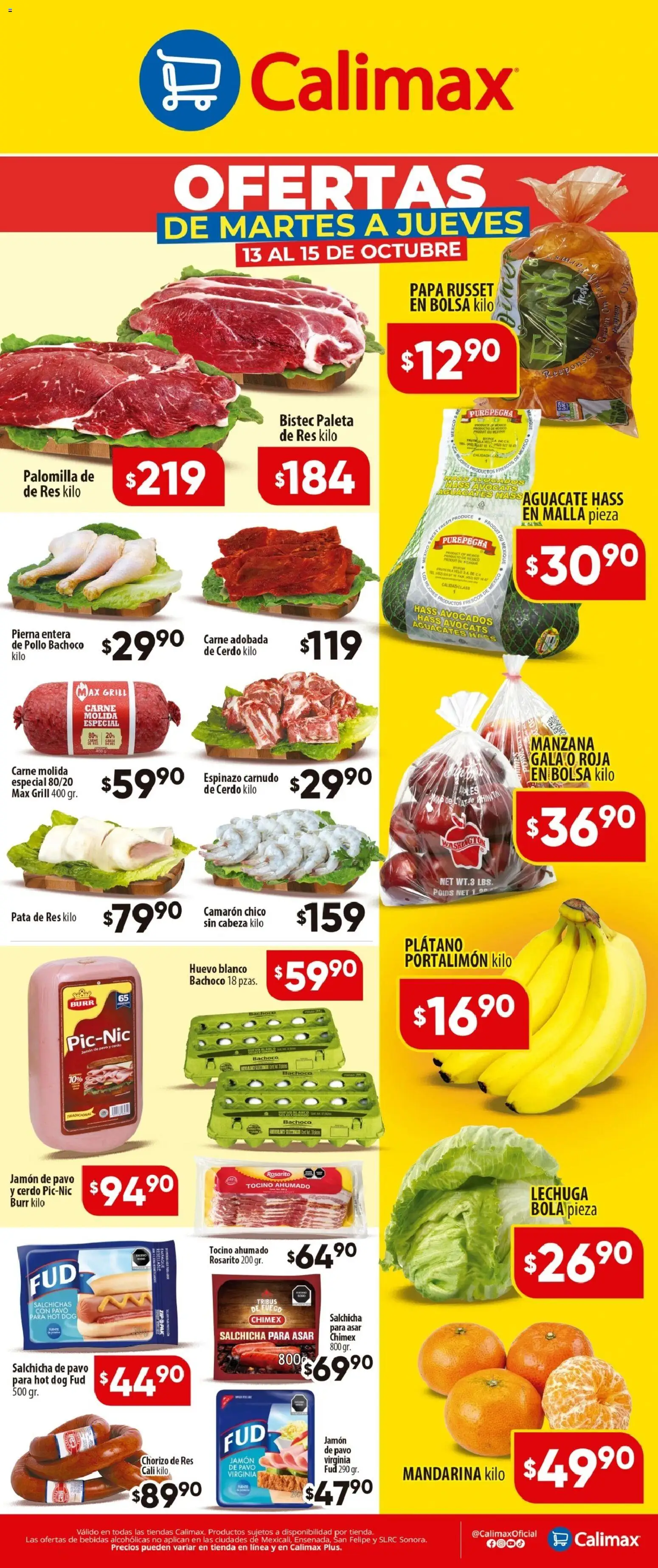 Vista previa las ofertas de la tienda Calimax - Calimax - Ofertas Martes y Jueves desde el 13/10/2026 