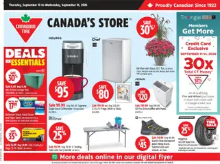 Preview of leaflet Canadian Tire weekly flyer from shop Canadian Tire is valid from Sep 10, 2026