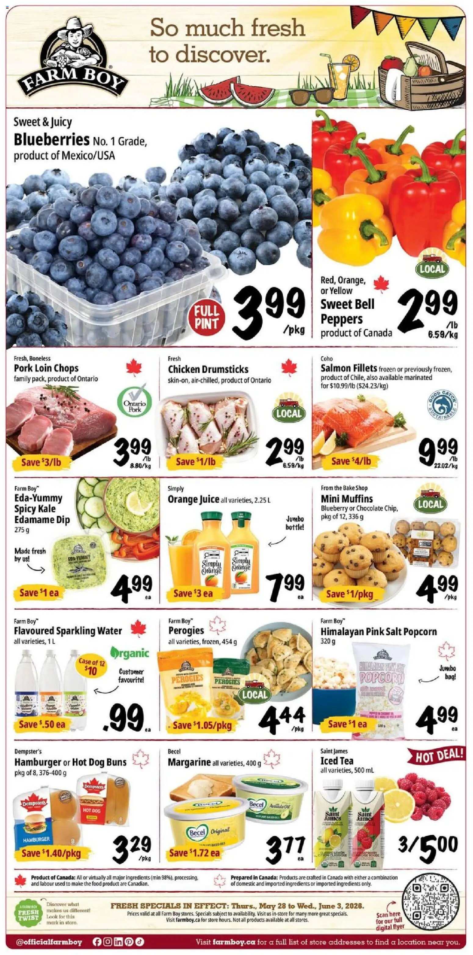 Preview of leaflet Farm Boy weekly flyer / circulaire from shop Farm Boy is valid from May 28, 2026