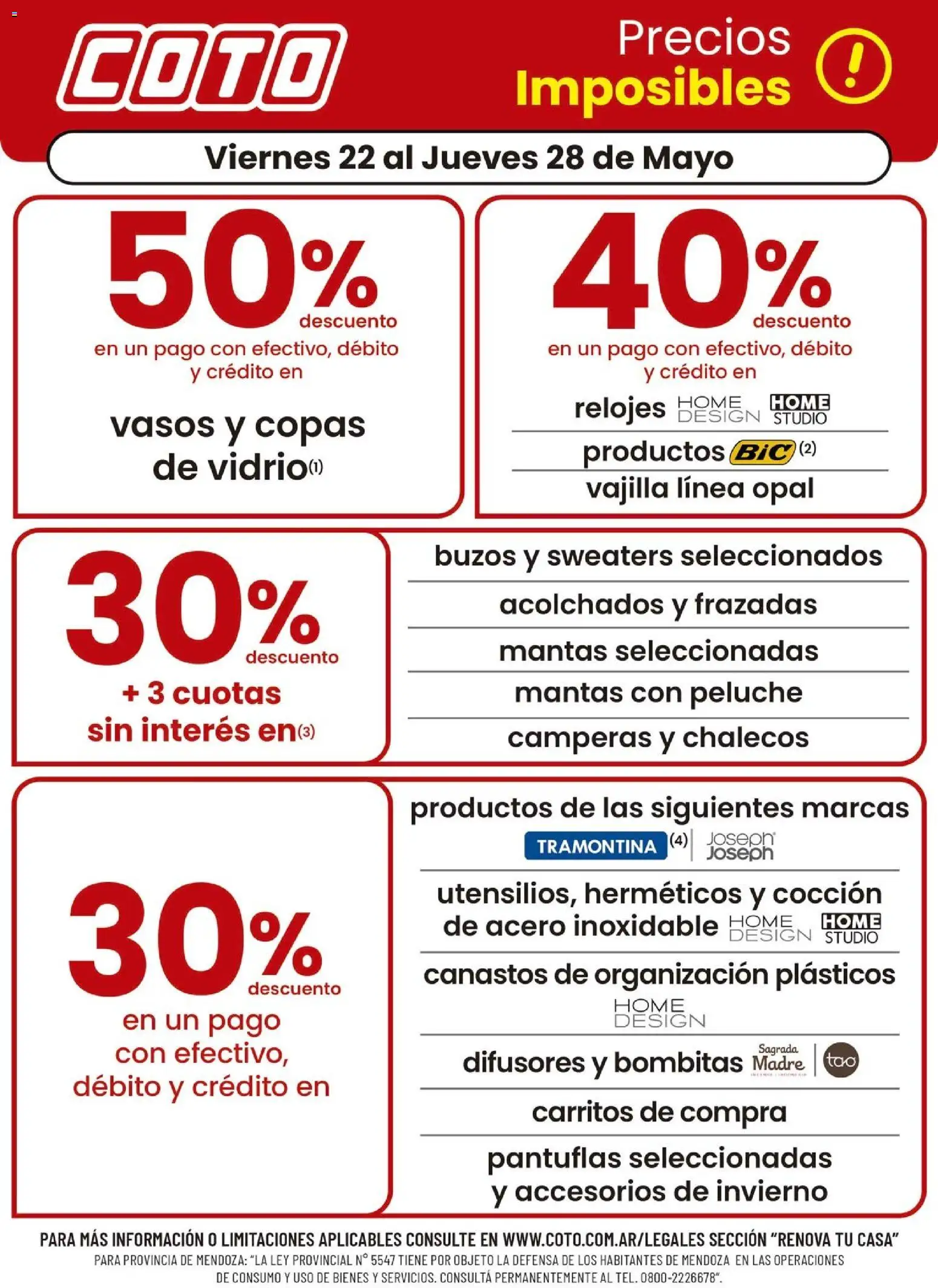 Vista previa del folleto de la tienda Coto válido desde el 22/05/2026 