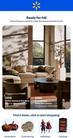 Preview of leaflet Walmart flyer - Ready for fall from shop Walmart is valid from Sep 10, 2026