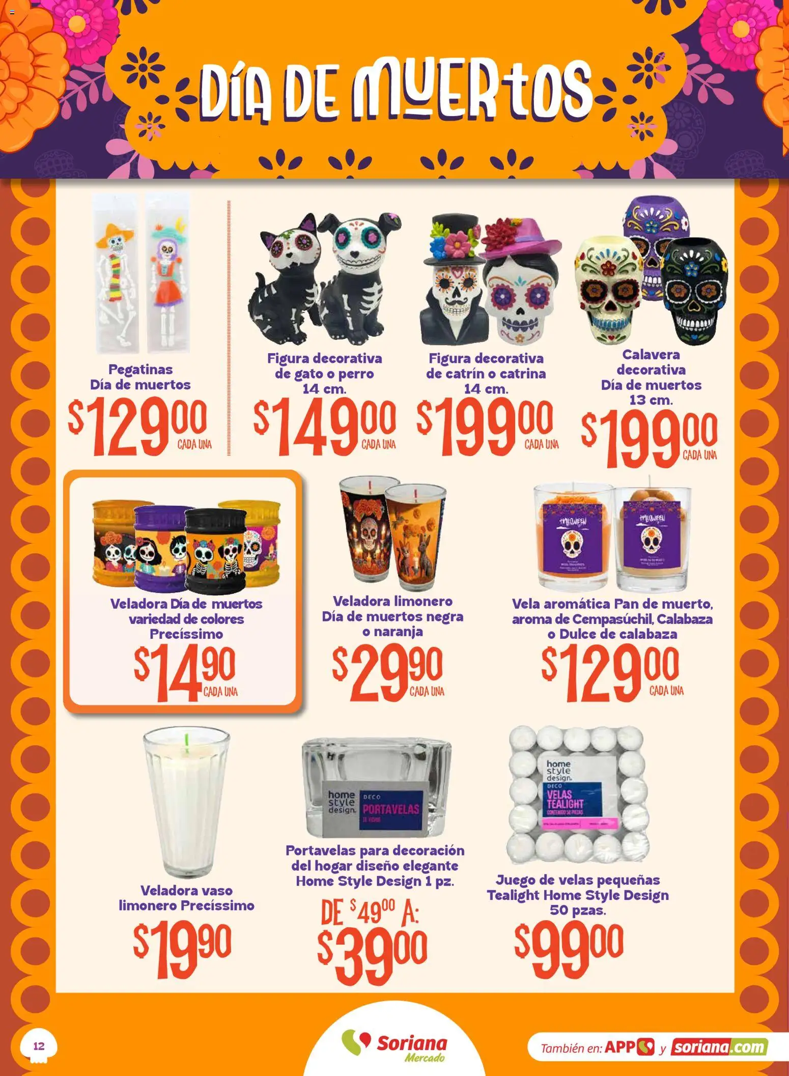 Vista previa las ofertas de la tienda Soriana - Soriana Halloween y Día de muertos Mercado Nacional desde el 08/09/2026 