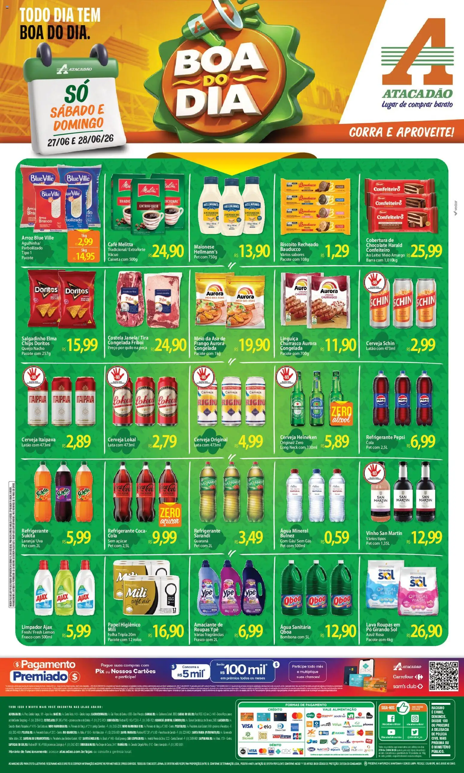 Pré-Visualização do folheto "Atacadão ofertas - RS" da loja Atacadão válido a partir de 27/06/2026