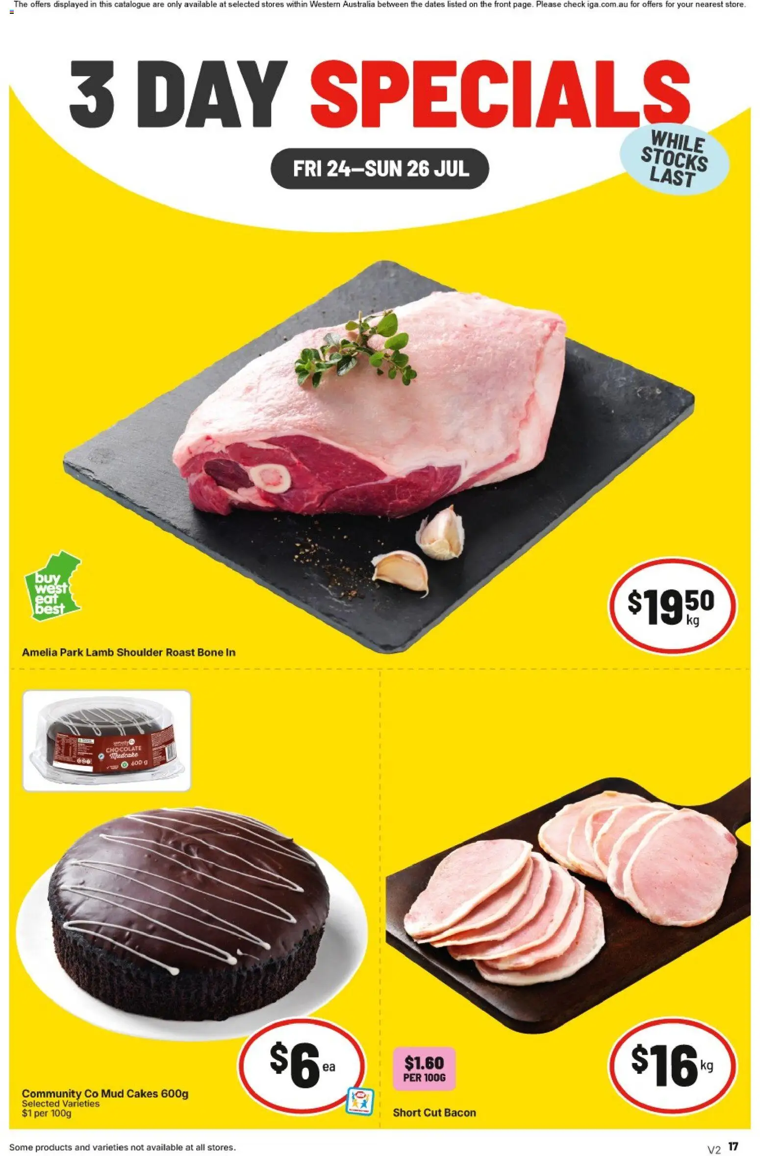 Preview of catalogue IGA 3 Day Specials NT/WA from shop IGA valid 24/07/2026