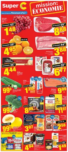 Un aperçu du dépliant Super C weekly flyer / circulaire du magasin Super C est valide à partir 24 sept. 2026
