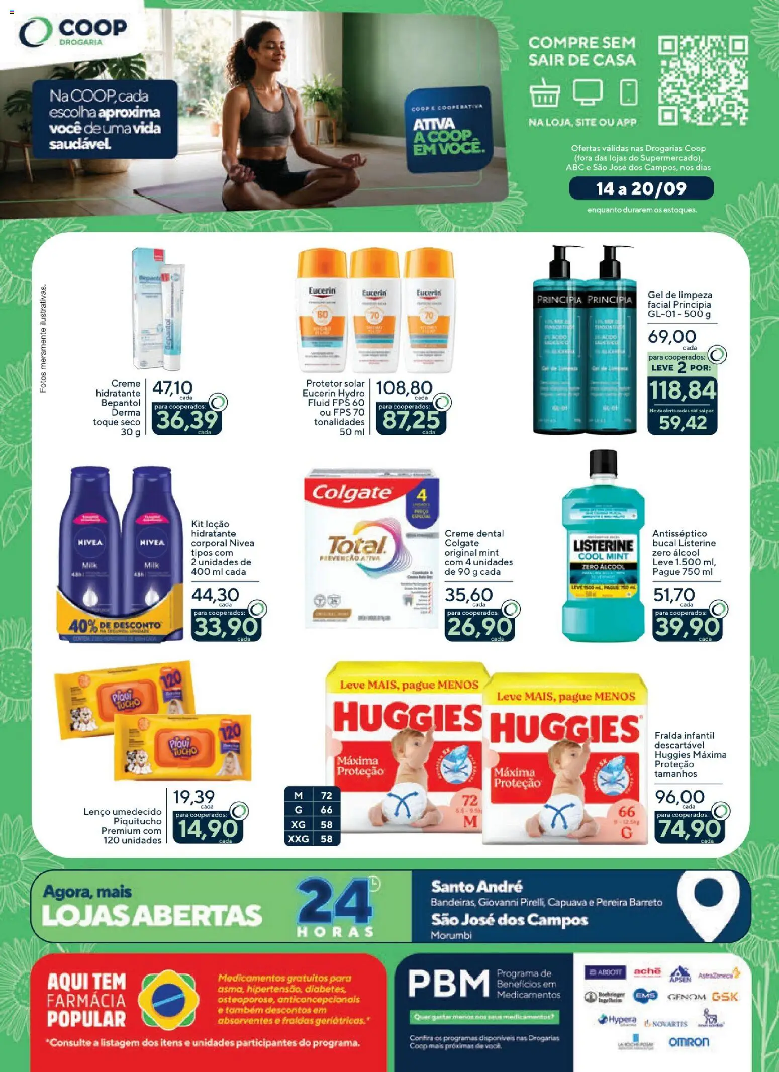 Pré-Visualização do folheto "Coop ofertas Drogaria" da loja Coop válido a partir de 14/09/2026