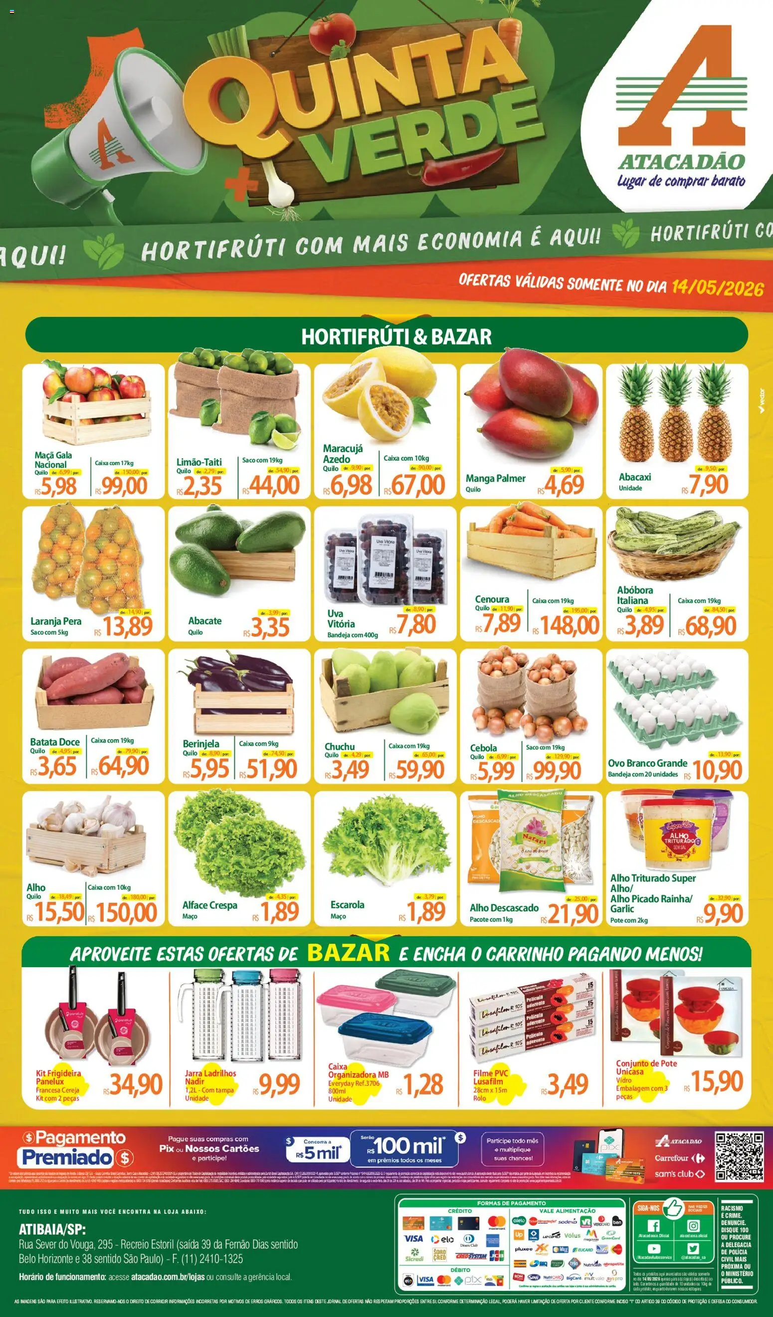 Pré-Visualização do folheto "Atacadão ofertas - SP" da loja Atacadão válido a partir de 14/05/2026