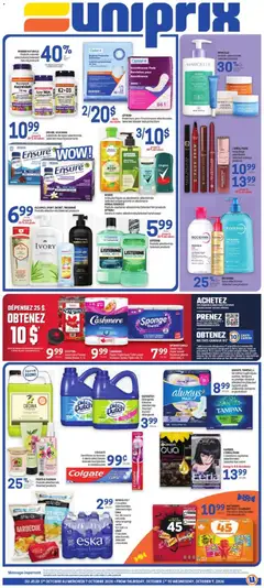 Preview of leaflet Uniprix weekly flyer / circulaire from shop Uniprix is valid from Oct 01, 2026
