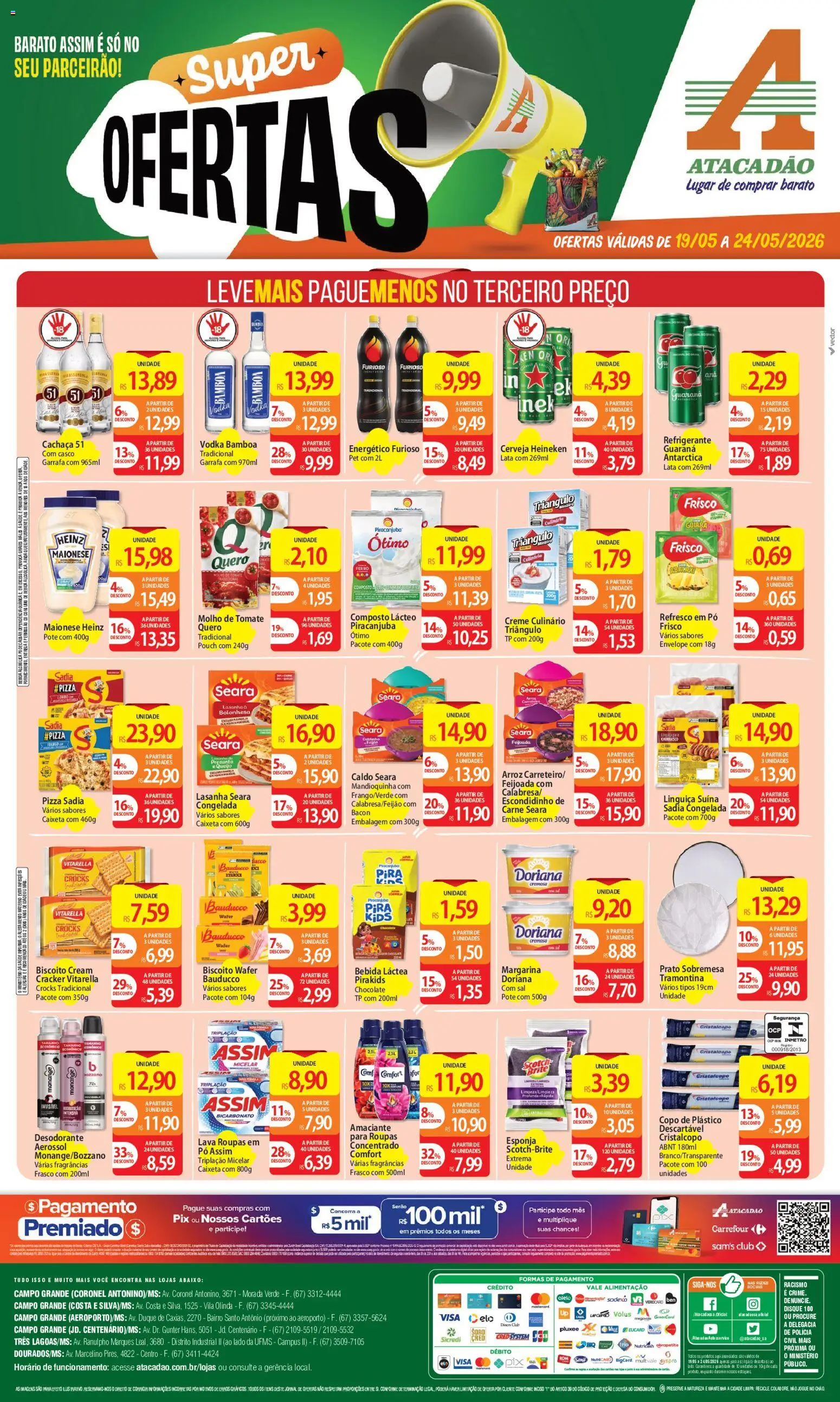 Pré-Visualização do folheto "Atacadão ofertas - MS" da loja Atacadão válido a partir de 19/05/2026