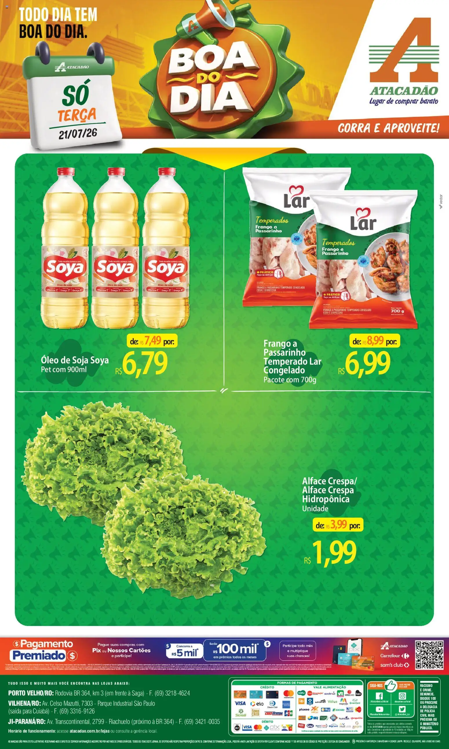 Pré-Visualização do folheto "Atacadão ofertas - RO" da loja Atacadão válido a partir de 21/07/2026