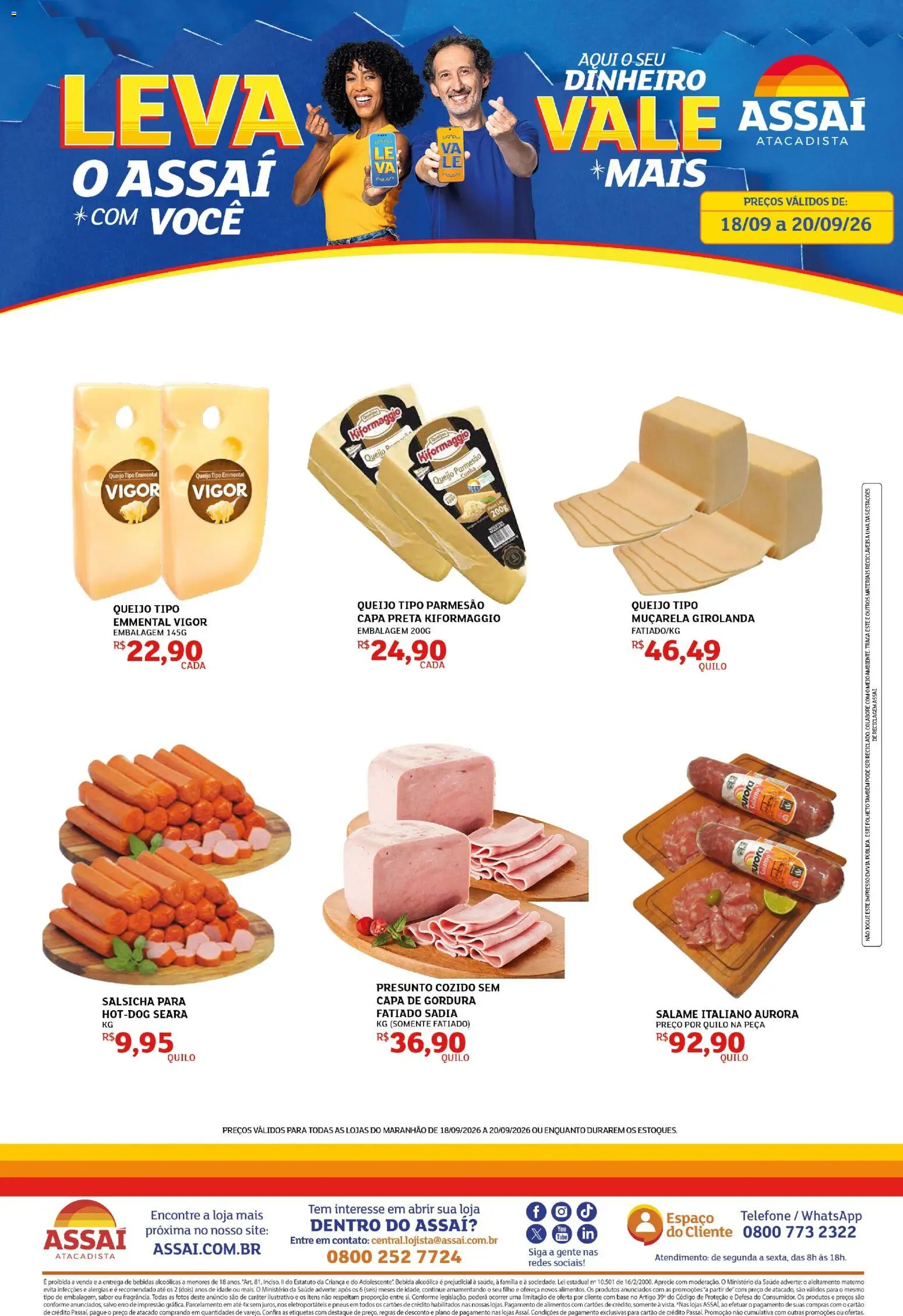 Pré-Visualização do folheto "Assaí Atacadista ofertas - MA" da loja Assaí Atacadista válido a partir de 18/09/2026