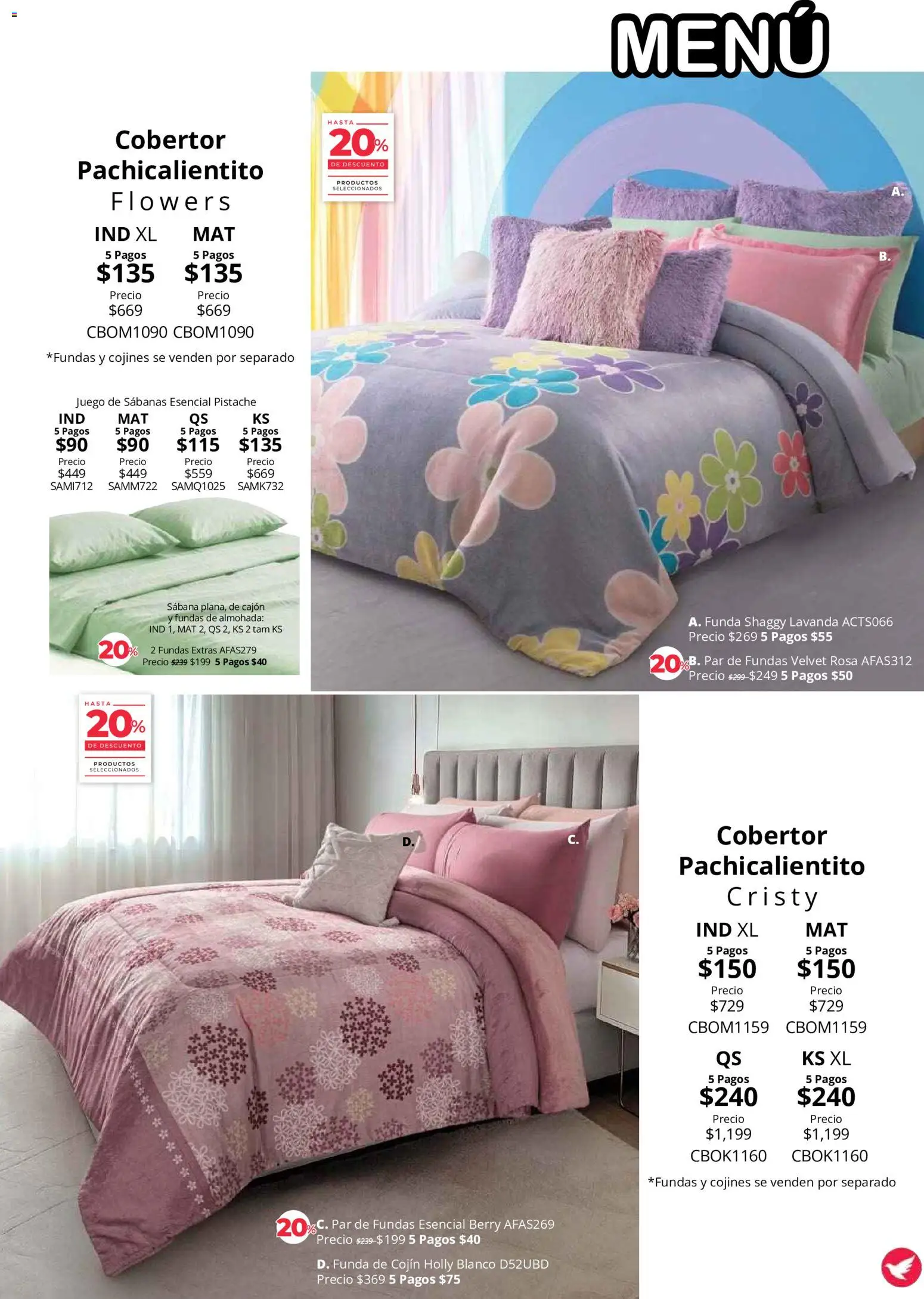 Vista previa las ofertas de la tienda Colchas Concord - Colchas Concord catálogo Colección Cobertor desde el 01/08/2026 