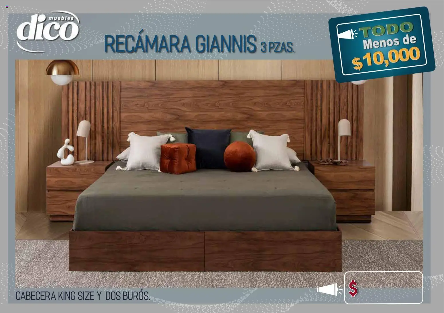 Vista previa las ofertas de la tienda Muebles Dico - Muebles Dico catálogo Todo menos de 10000 Pacifico desde el 09/04/2026 - Cabecera